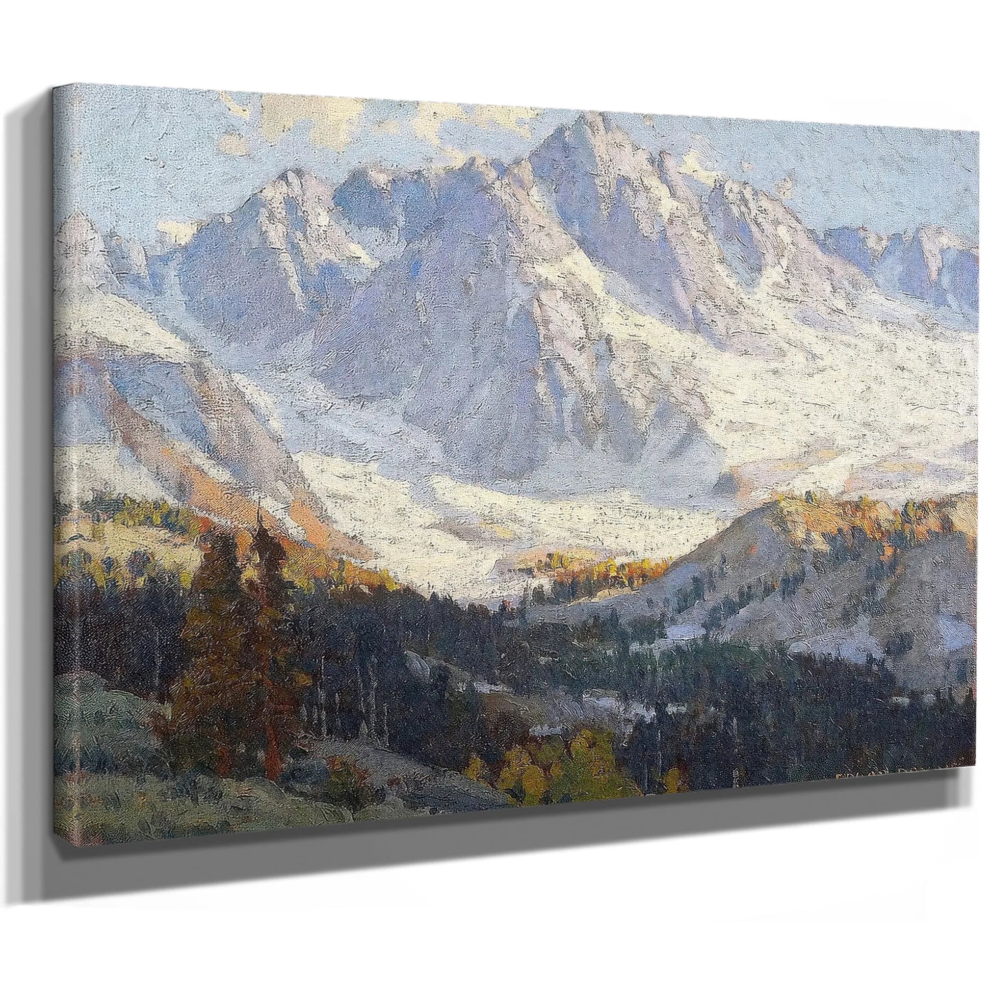 Snowy Peaks By Edgar Payne Fine Art Print