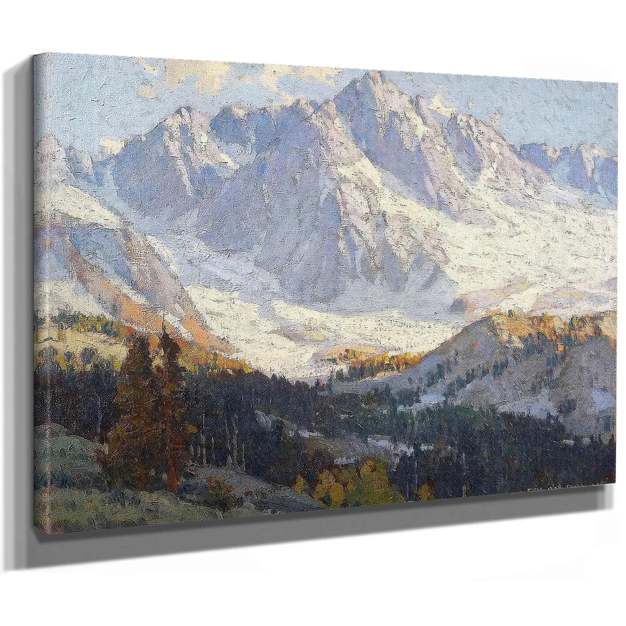 Snowy Peaks By Edgar Payne Fine Art Print