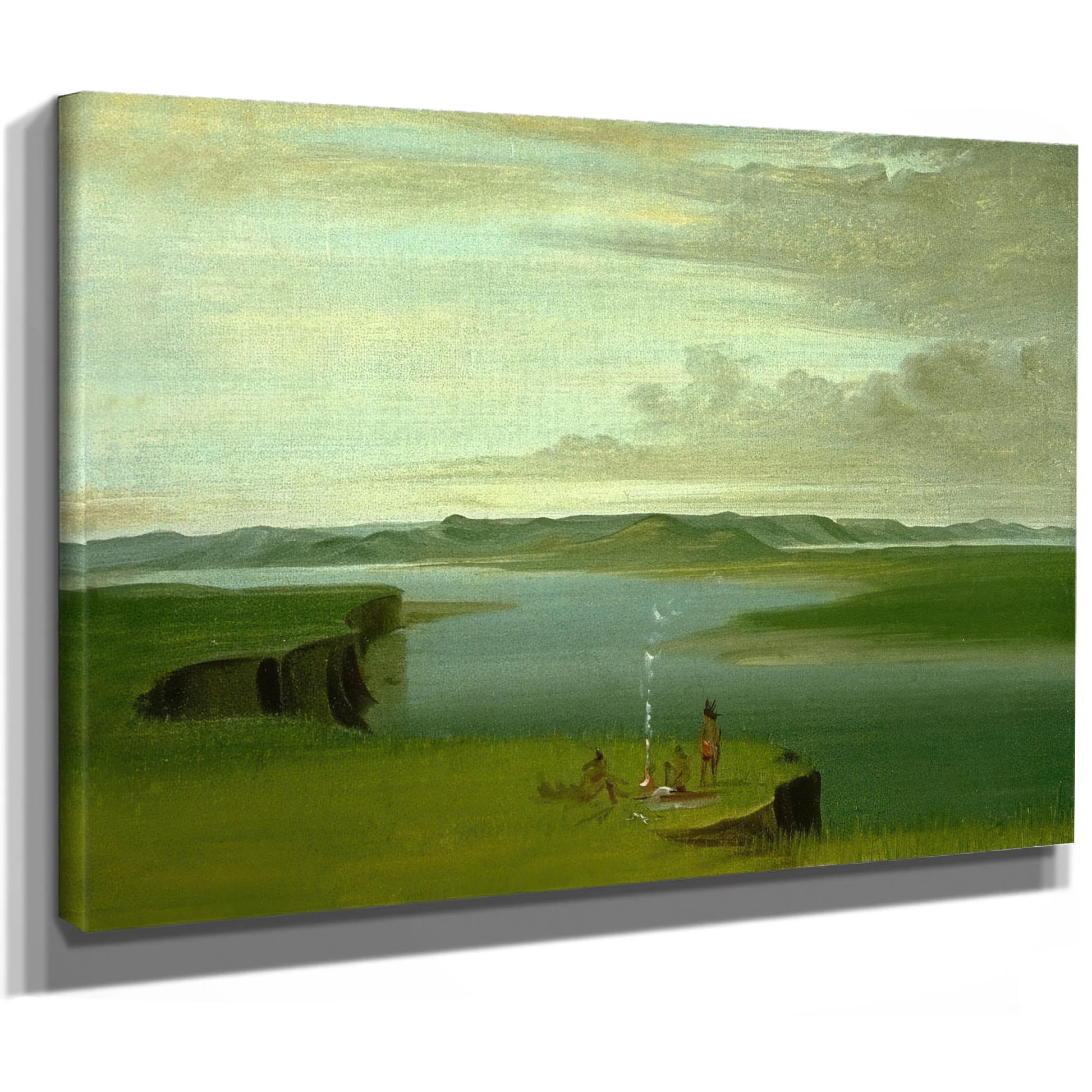 Prairie Bluffs At Sunrise, Near The Mouth Of The Yellowstone River By George Catlin Fine Art Print