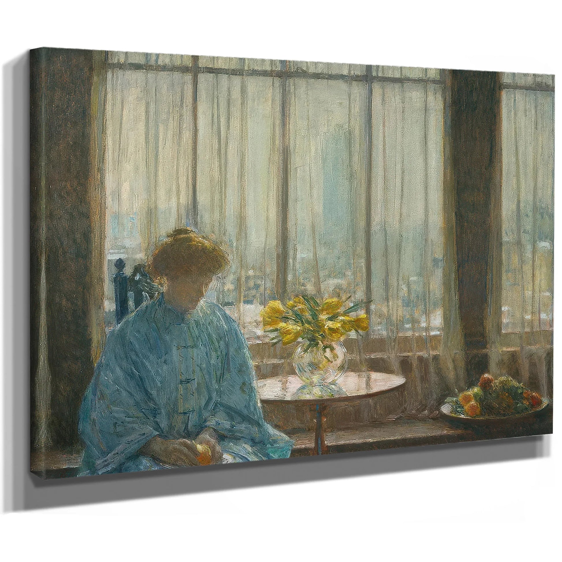 The Breakfast Room Winter Morning By Childe Hassam Fine Art Print