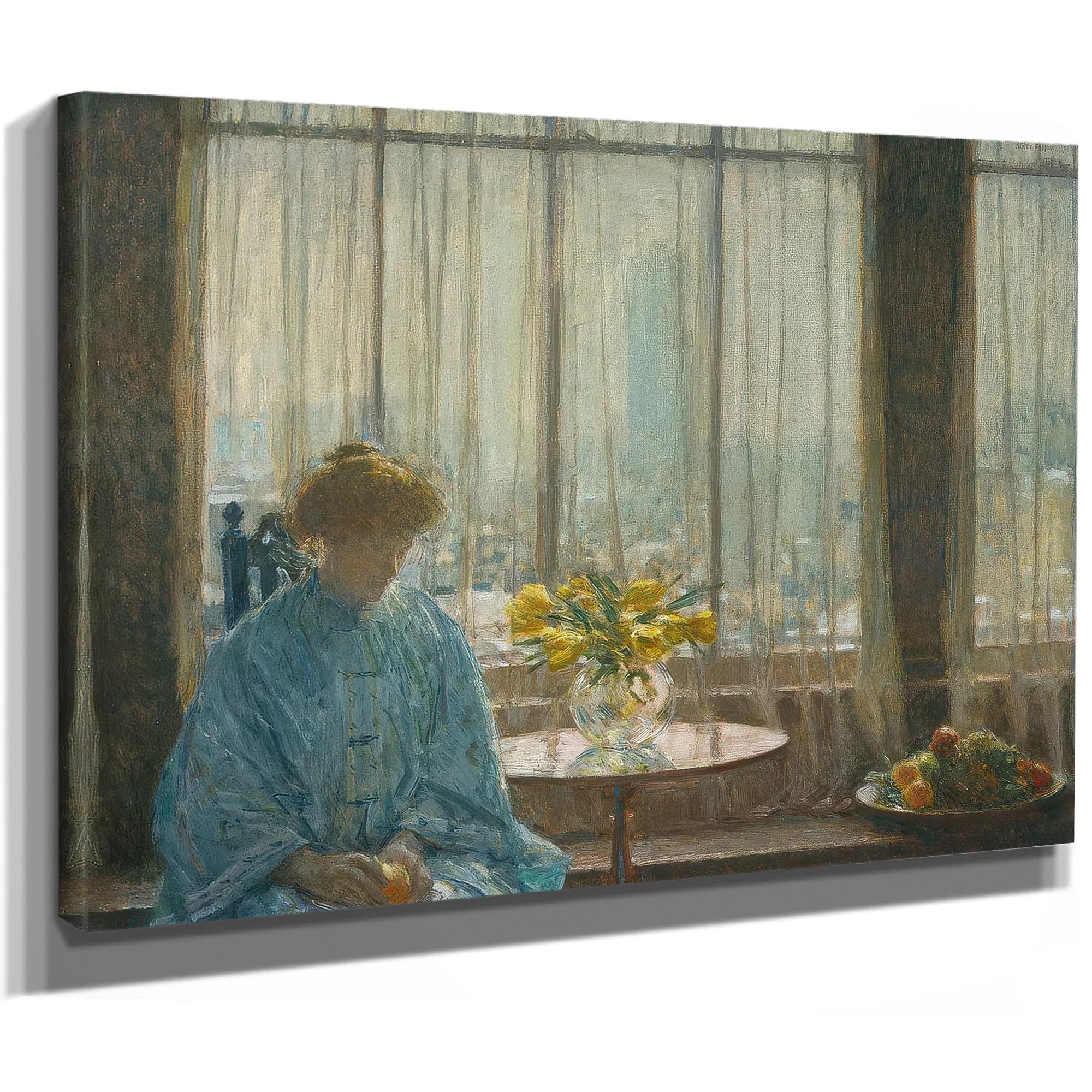 The Breakfast Room Winter Morning By Childe Hassam Fine Art Print