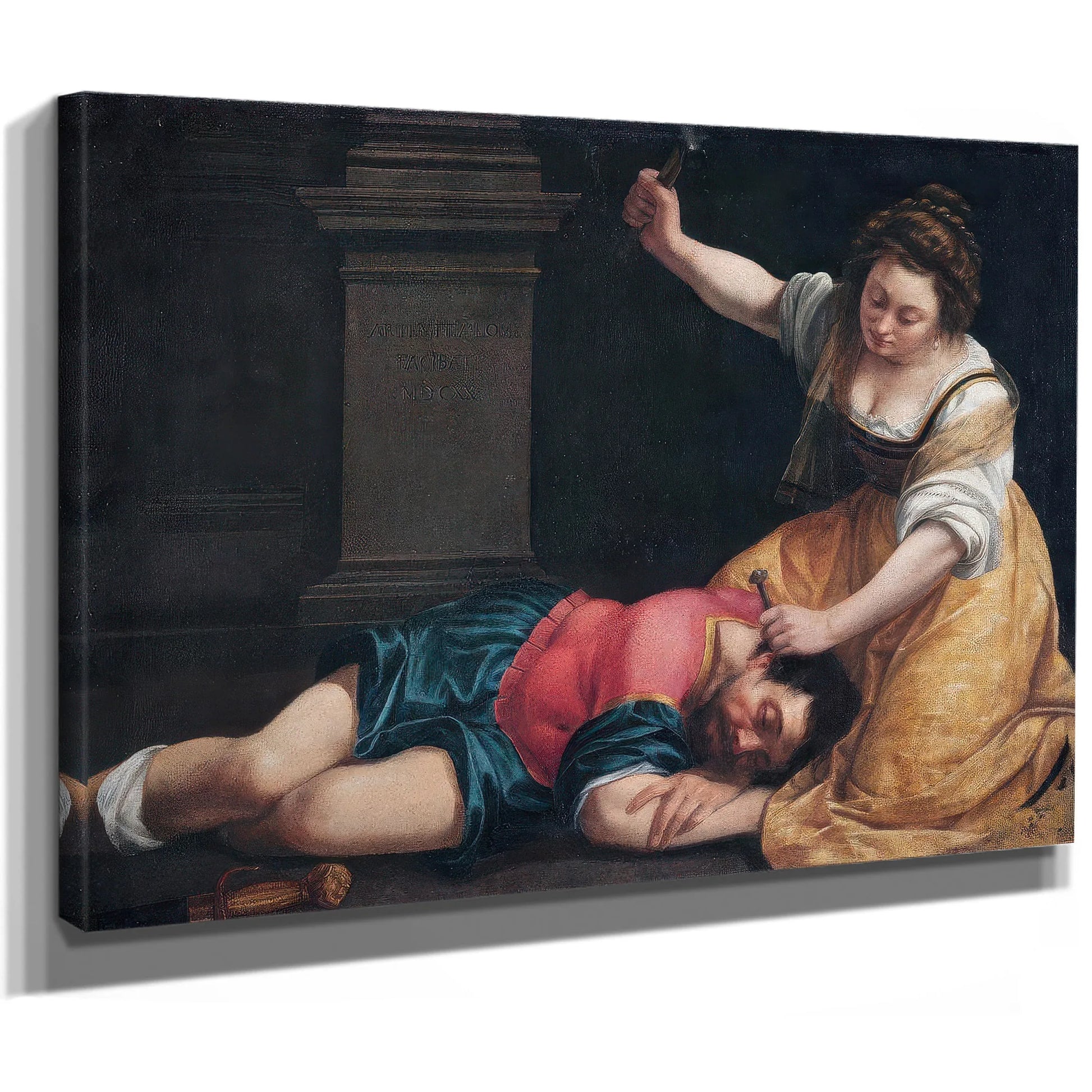 Jael And Sisera 1620 By Artemisia Gentileschi Fine Art Print