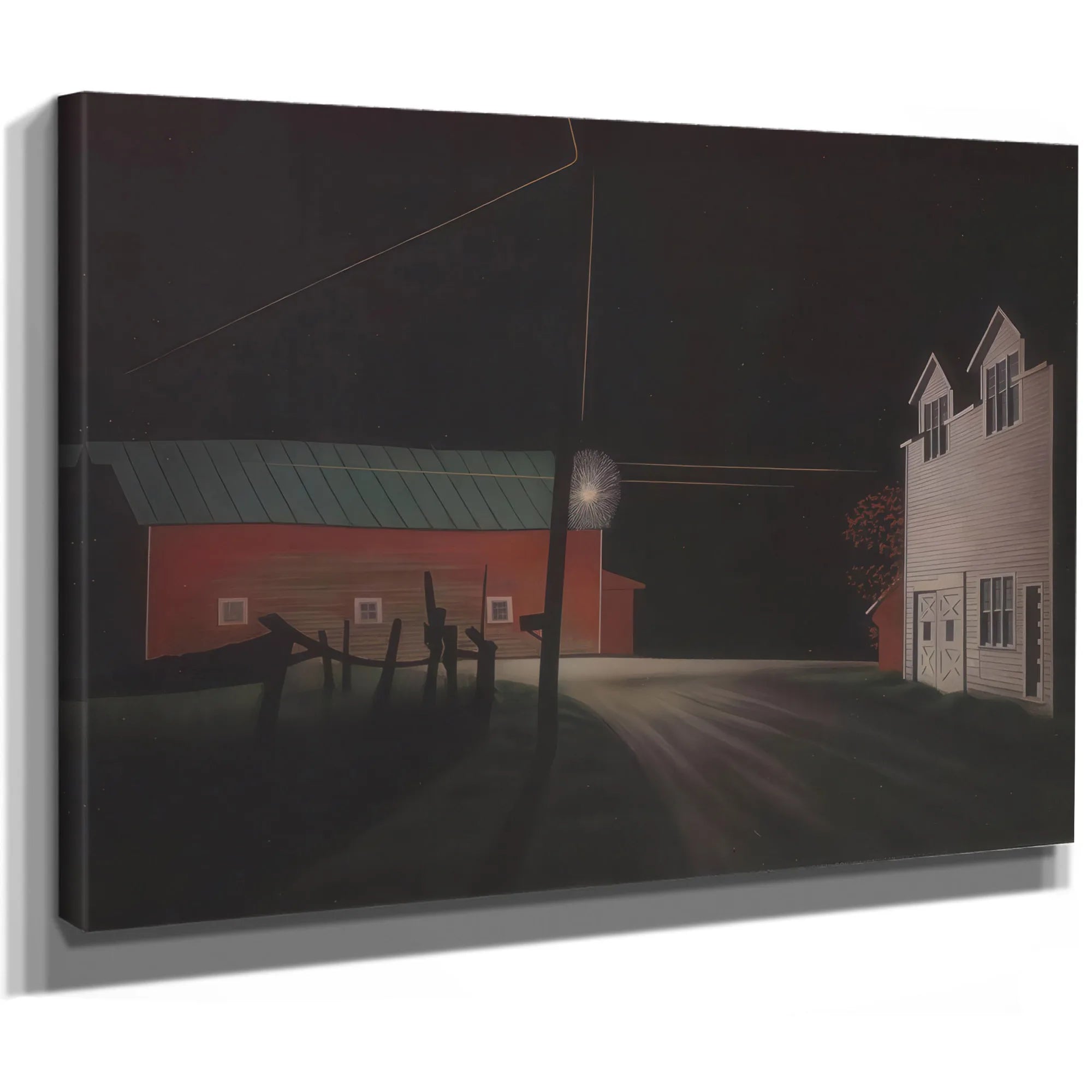 Bright Light At Russells Corners By George Ault Fine Art Print