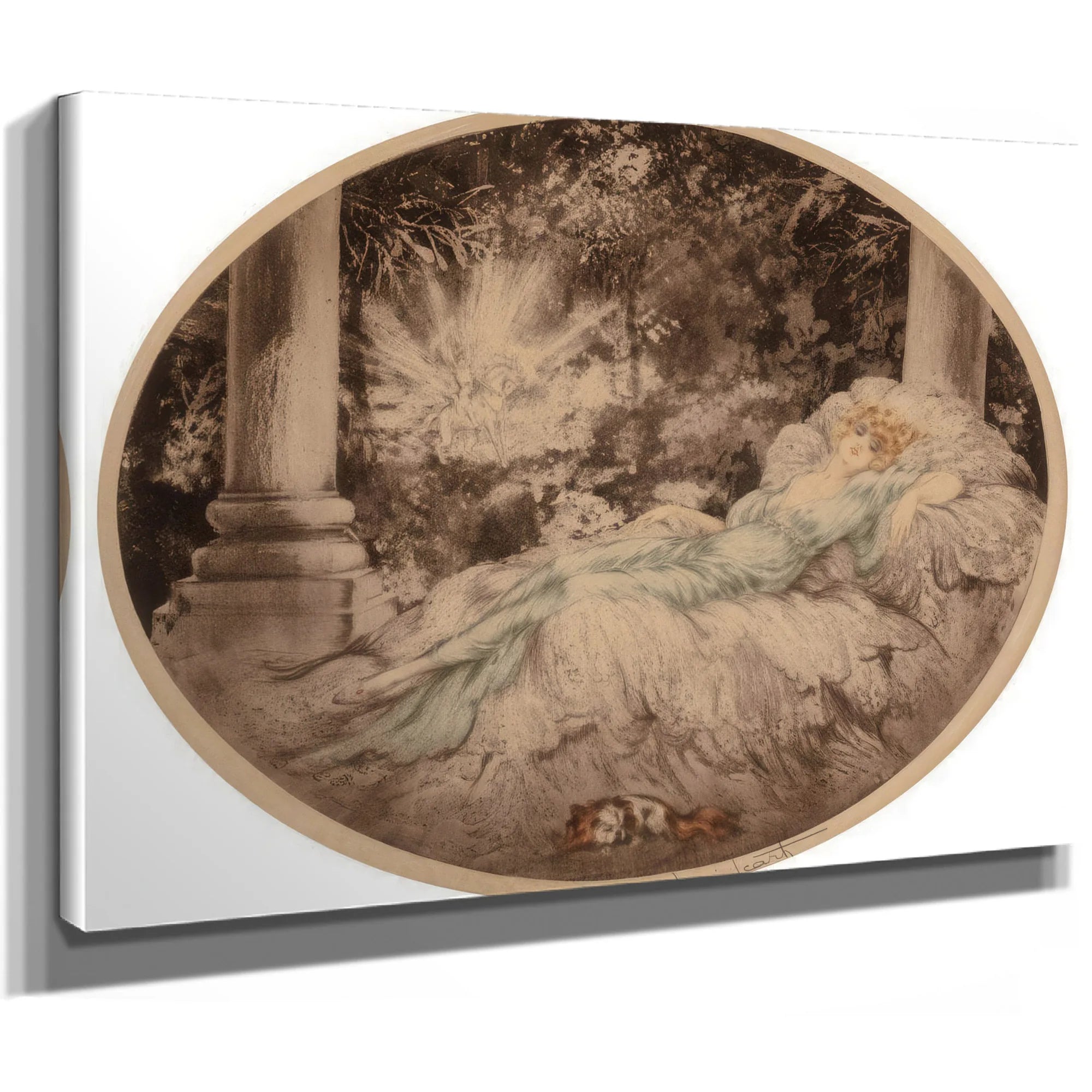 Sleeping Beauty 1927 By Louis Icart Fine Art Print