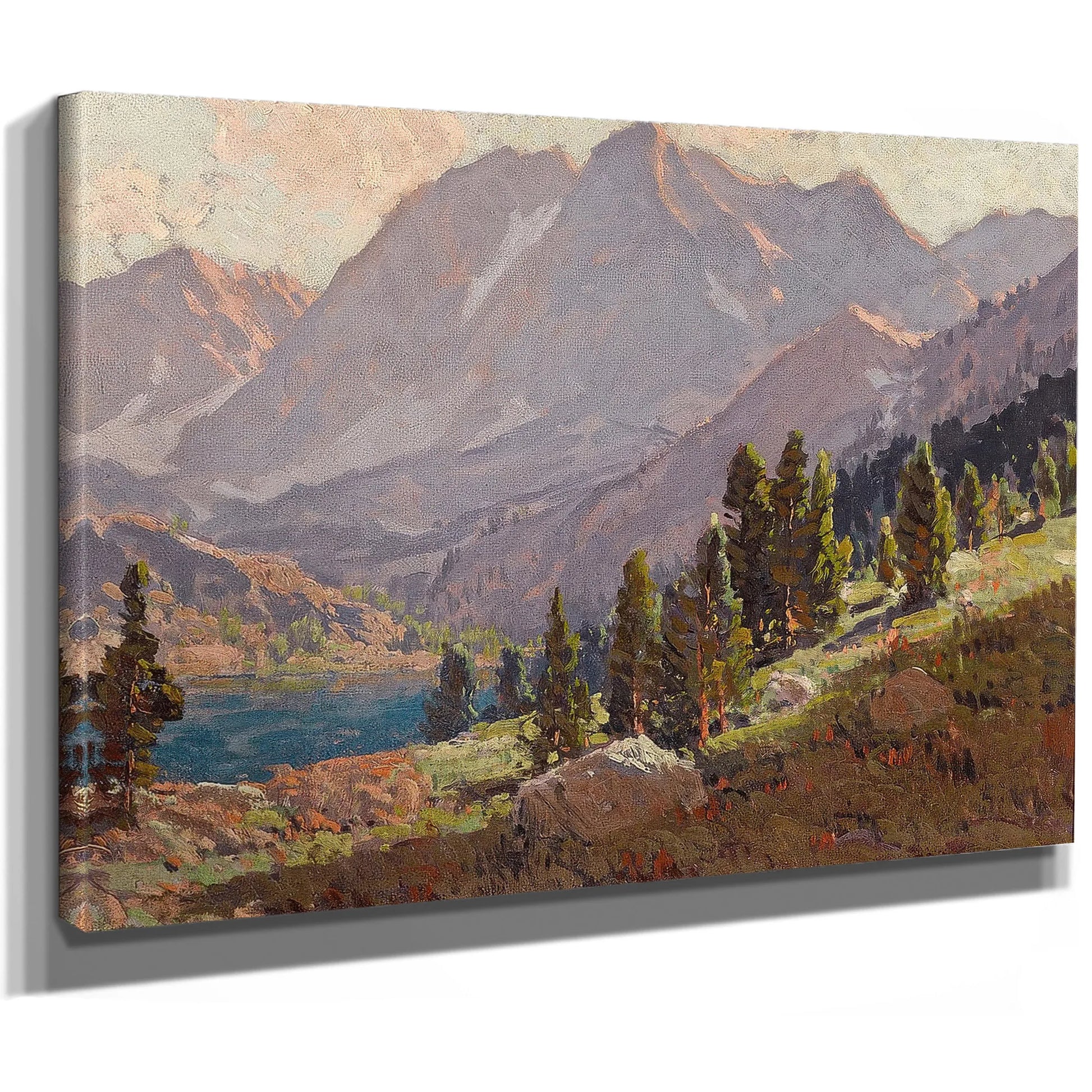 View At Sabrina Lake, Inyo County By Edgar Payne Fine Art Print