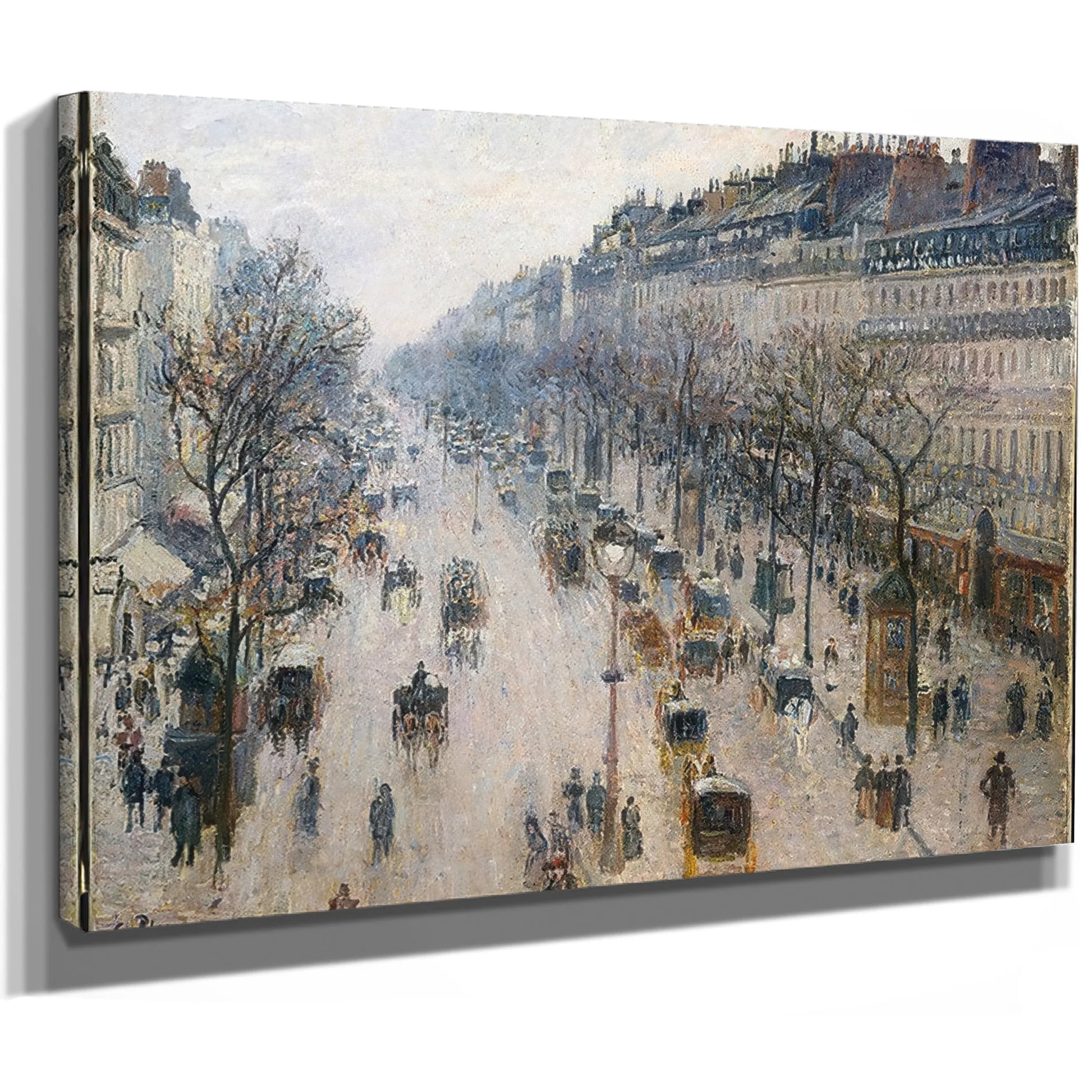 Boulevard Montmartre By Camille Pissarro Fine Art Print