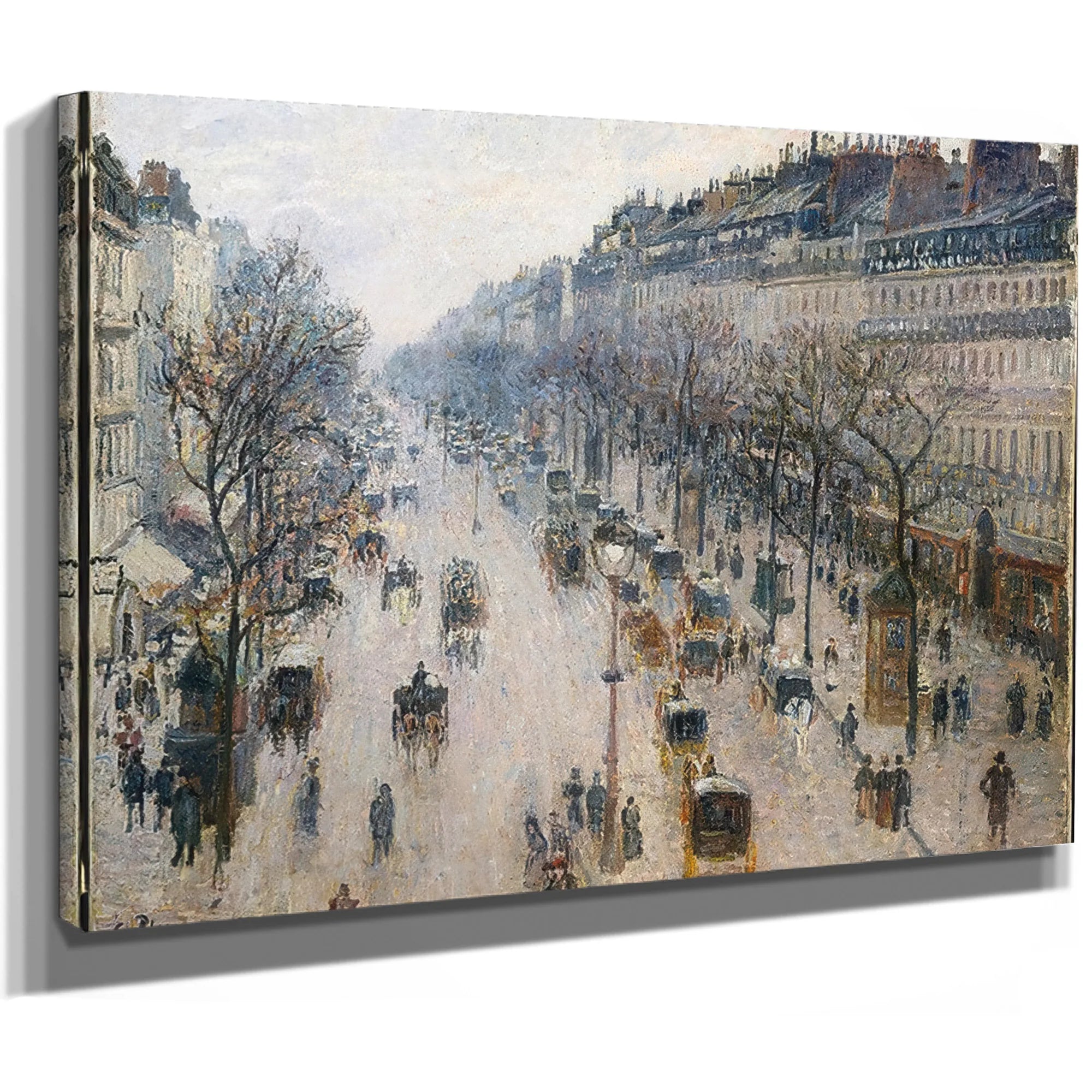 Boulevard Montmartre By Camille Pissarro Fine Art Print