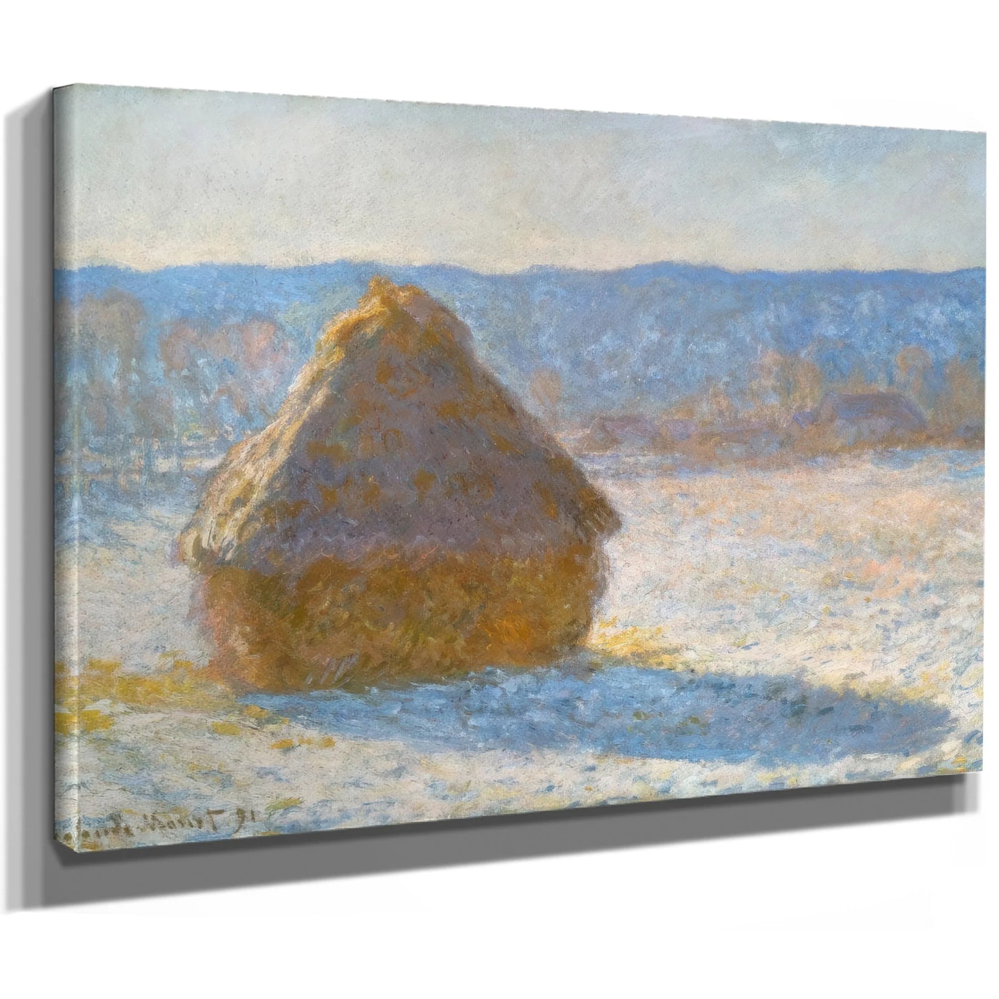 Grainstack (Snow Effect) By Claude Monet Fine Art Print