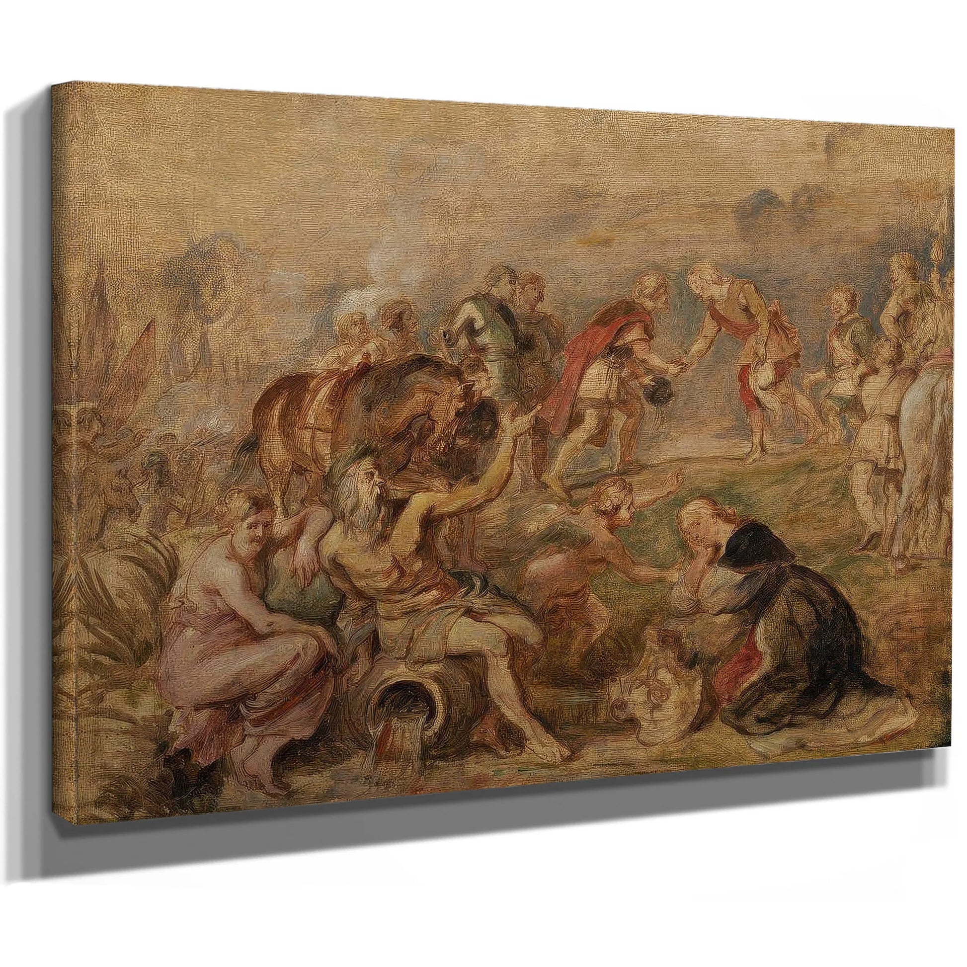 Peter Paul Rubens King Ferdinand Meeting Cardinal Infante Ferdinand 1635 By Peter Paul Rubens Fine Art Print