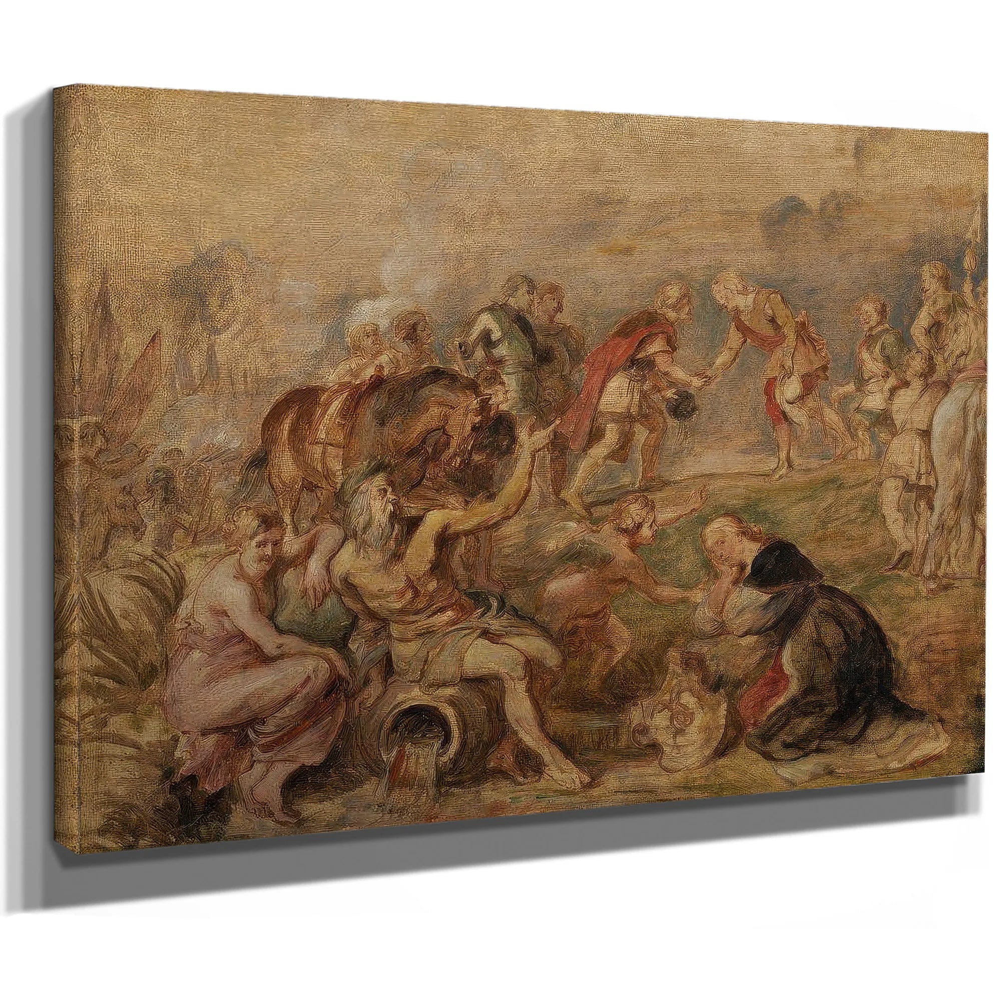 Peter Paul Rubens King Ferdinand Meeting Cardinal Infante Ferdinand 1635 By Peter Paul Rubens Fine Art Print