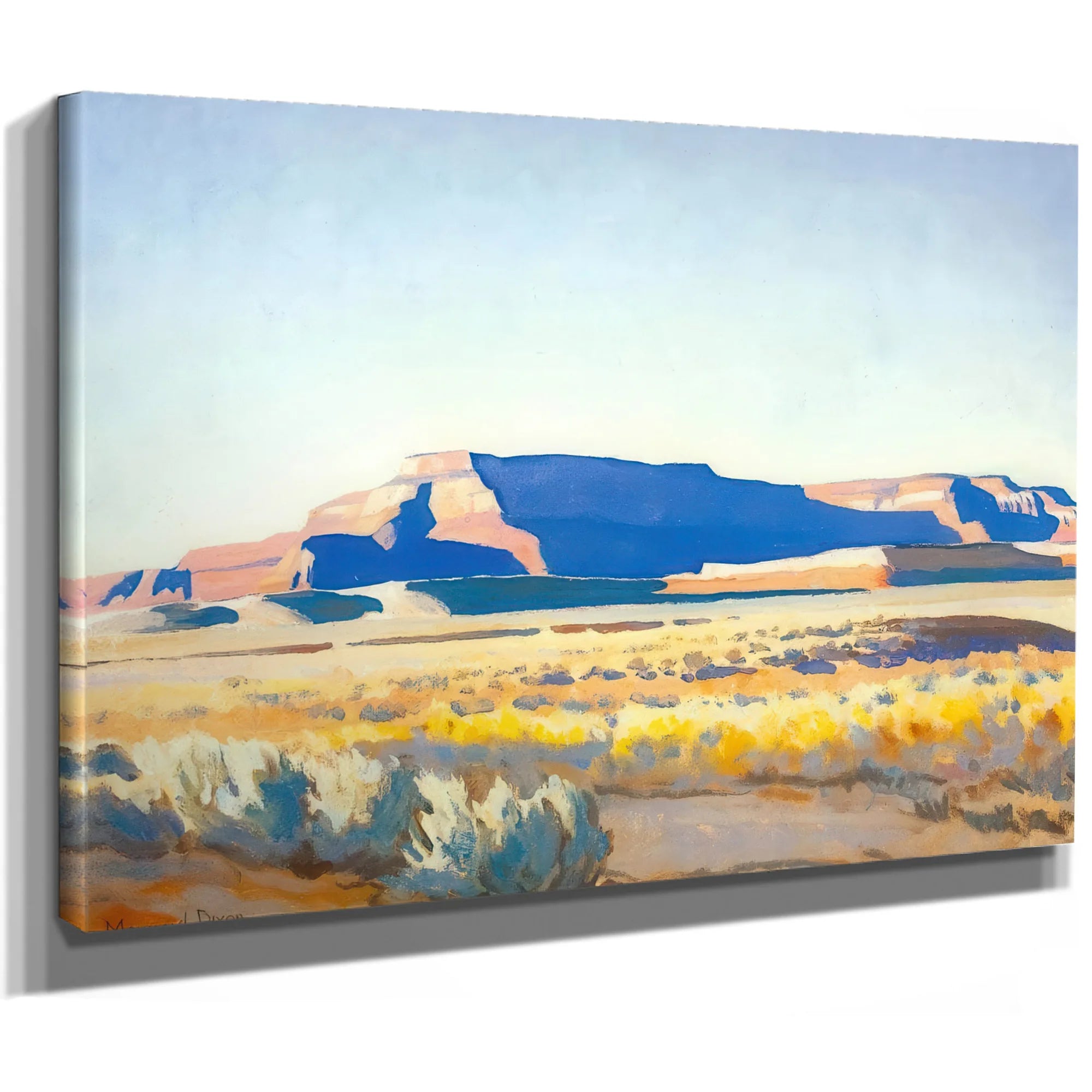 Striped Mesa By Maynard Dixon Fine Art Print