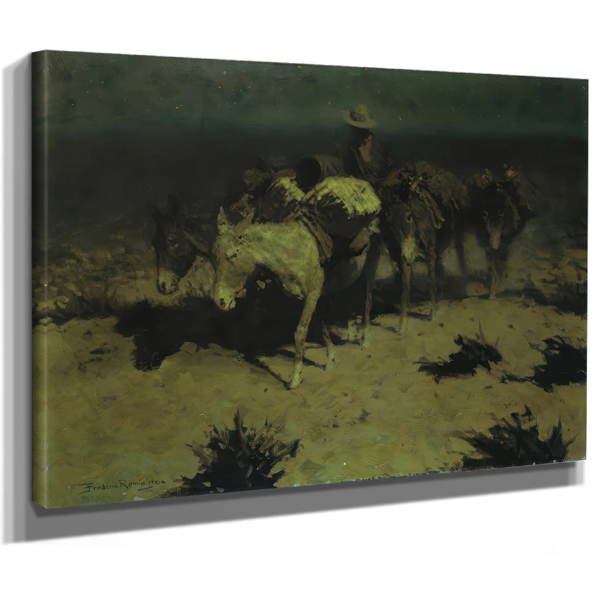 A Pack Train  by Frederic Remington