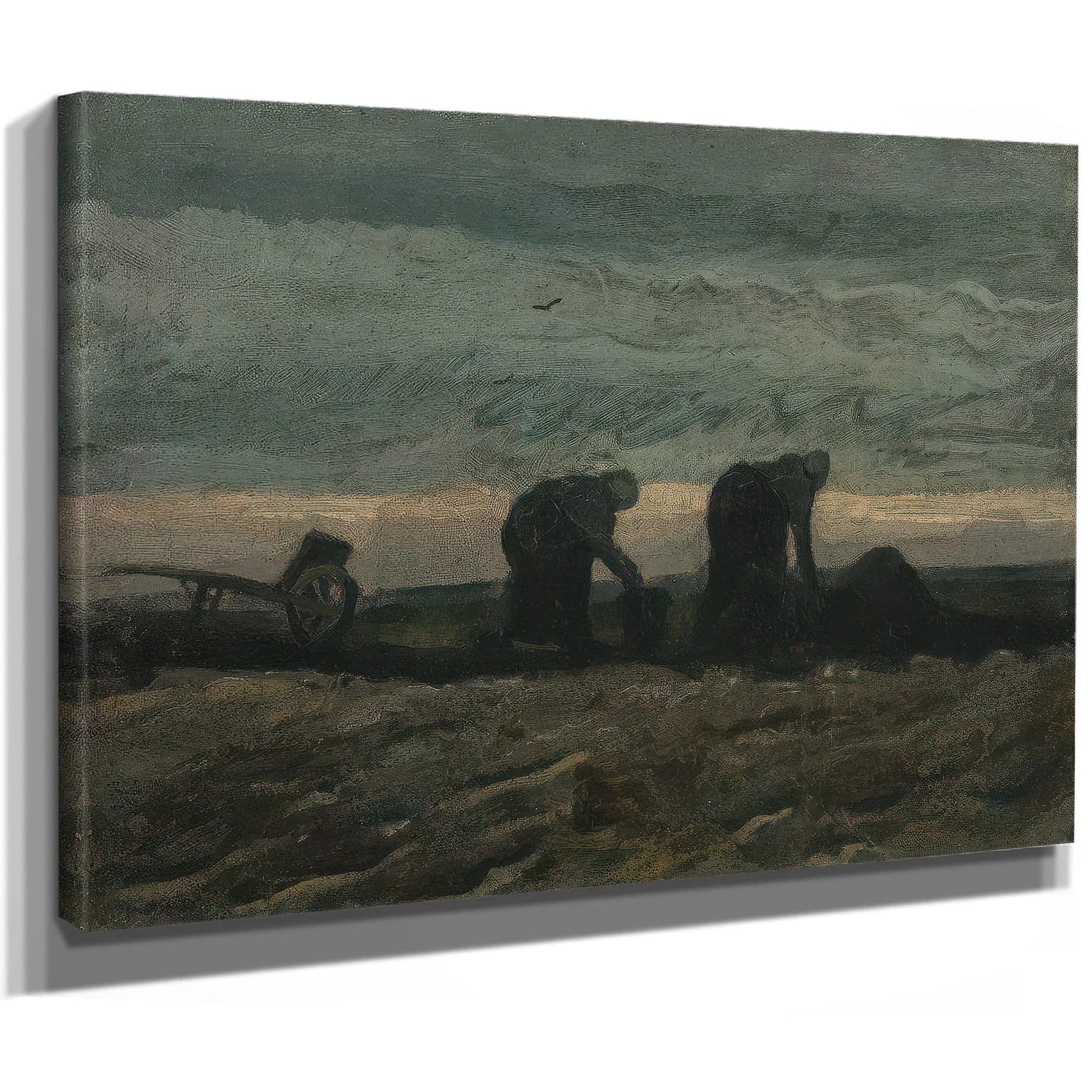 Two Women On The Heath By Vincent Van Gogh Fine Art Print
