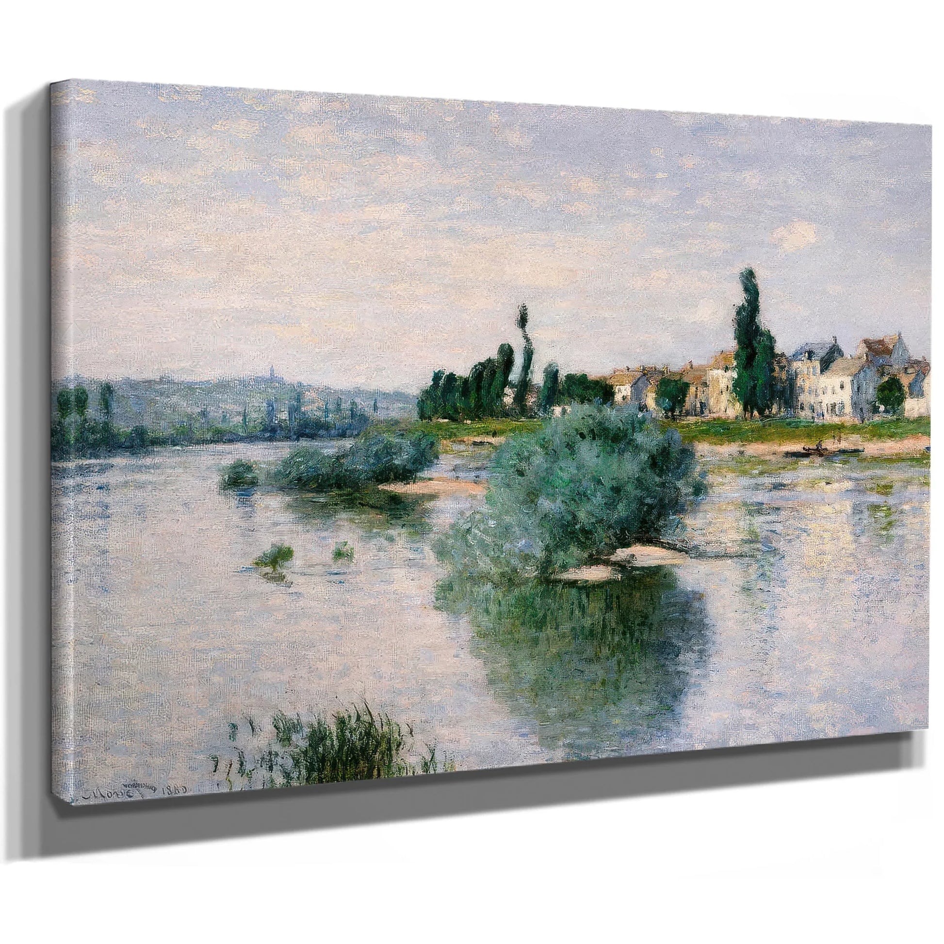 The Seine At Lavacourt By Claude Monet Fine Art Print