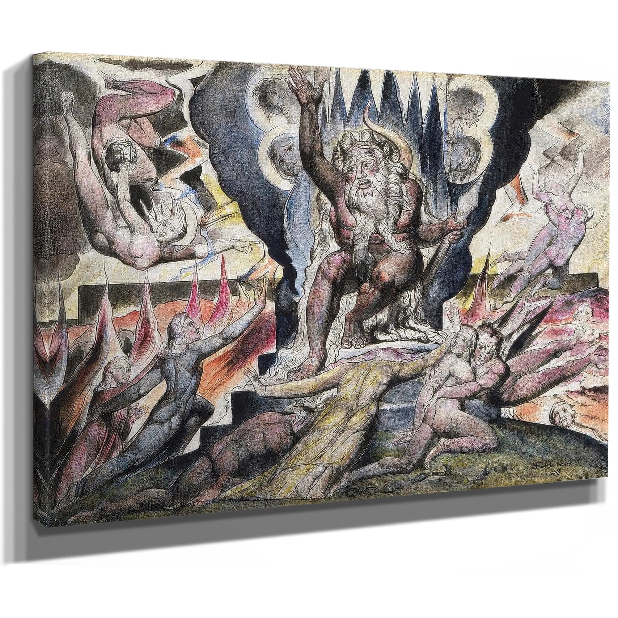 Minos 1824 1827 37 3X52 8Cm National Gallery Of Victoria By William Blake Fine Art Print