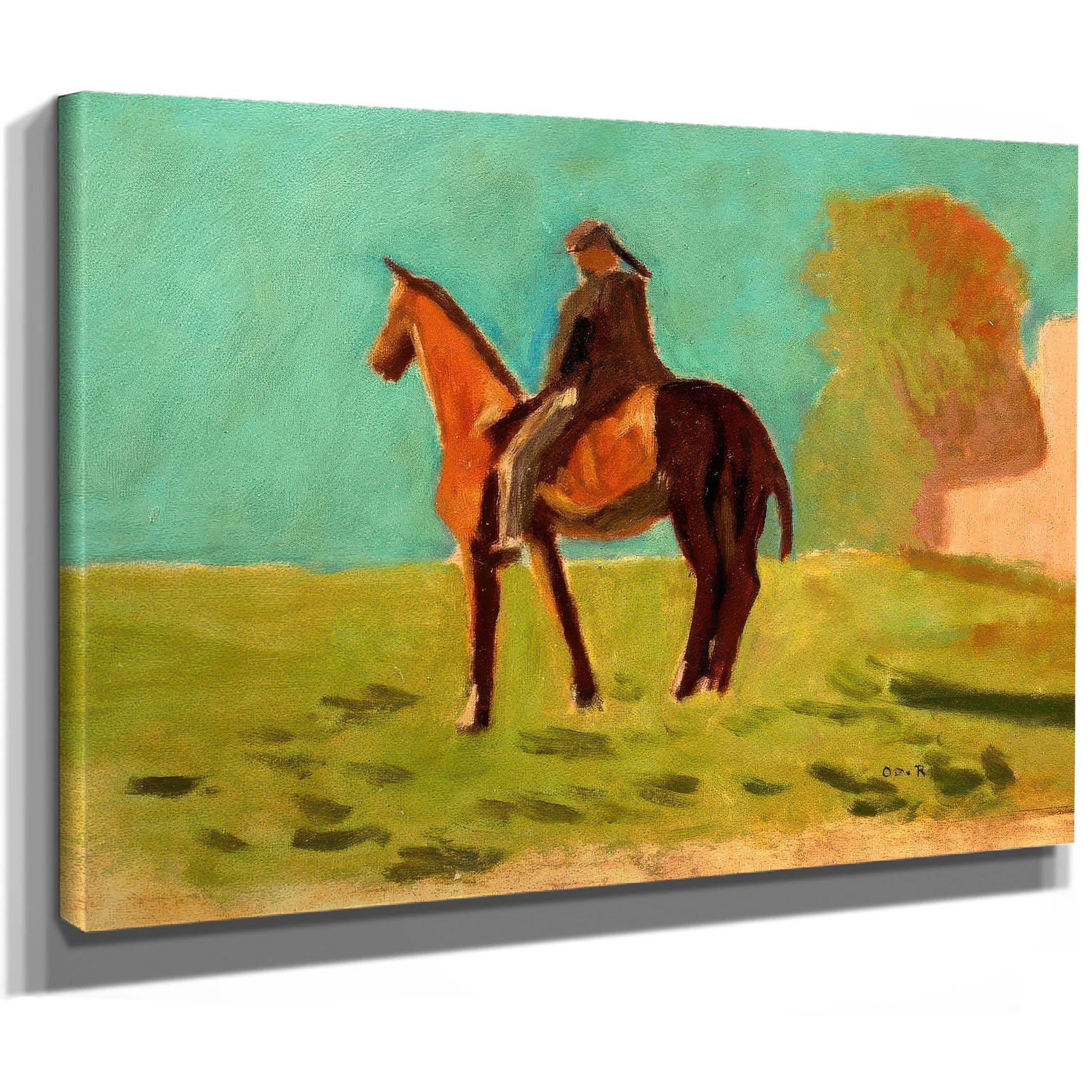 Apache (Man On Horsemack Ii) By Odilon Redon Fine Art Print