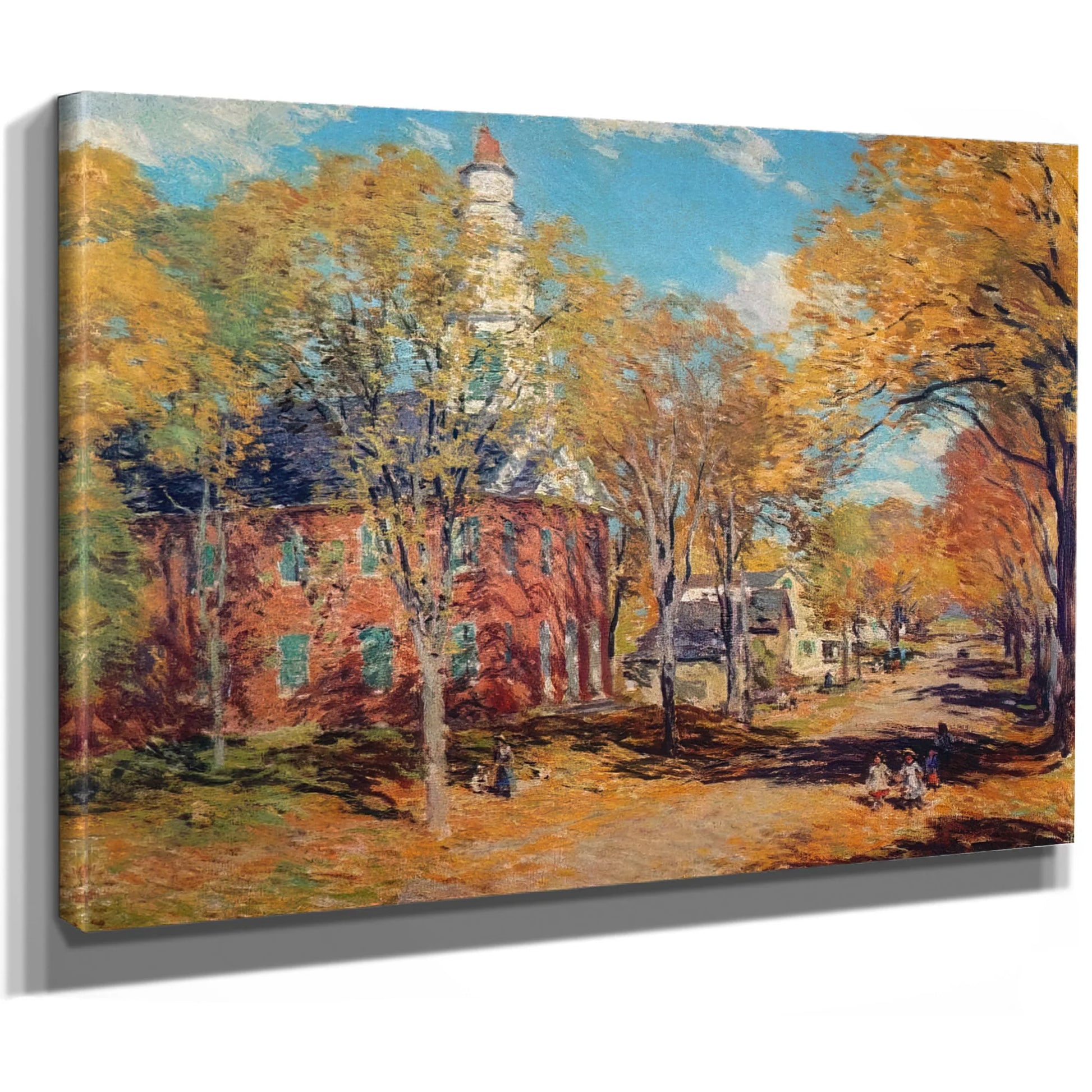 October Morning Deerfield By Charles Marion Russell Fine Art Print