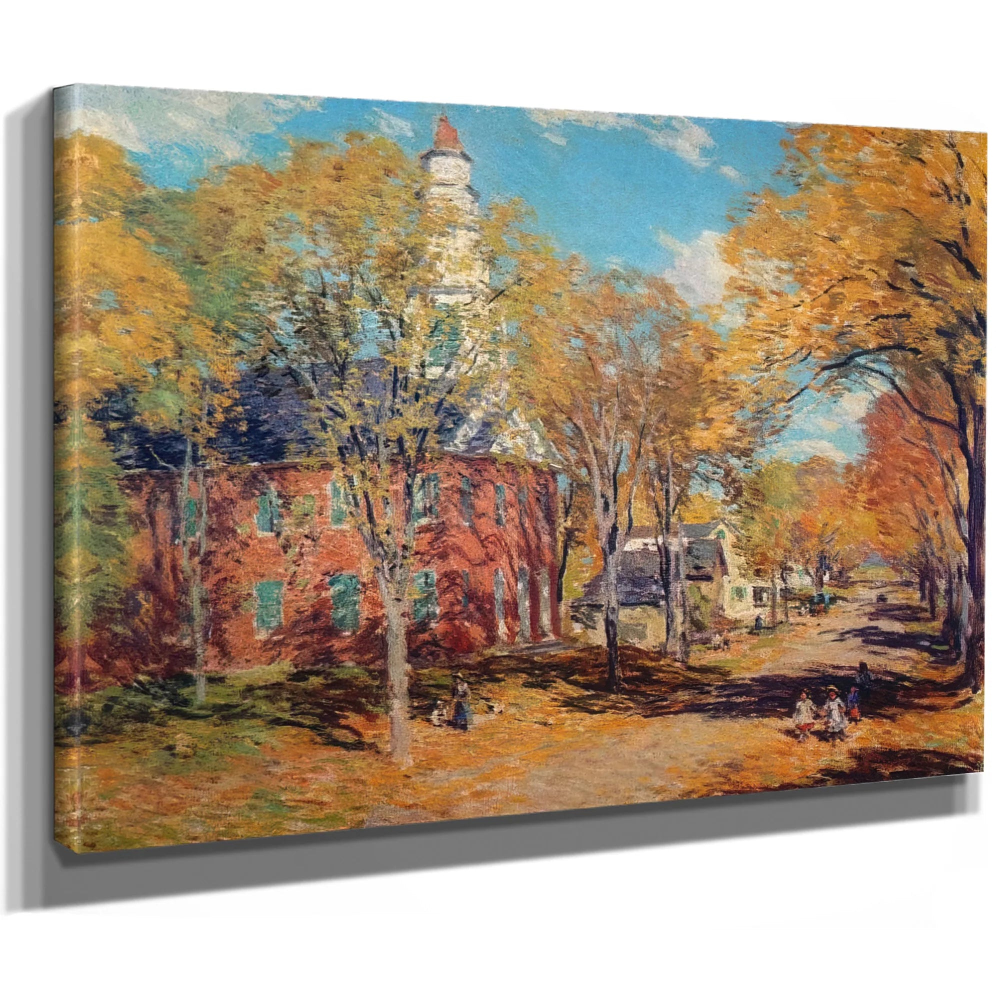 October Morning Deerfield By Charles Marion Russell Fine Art Print