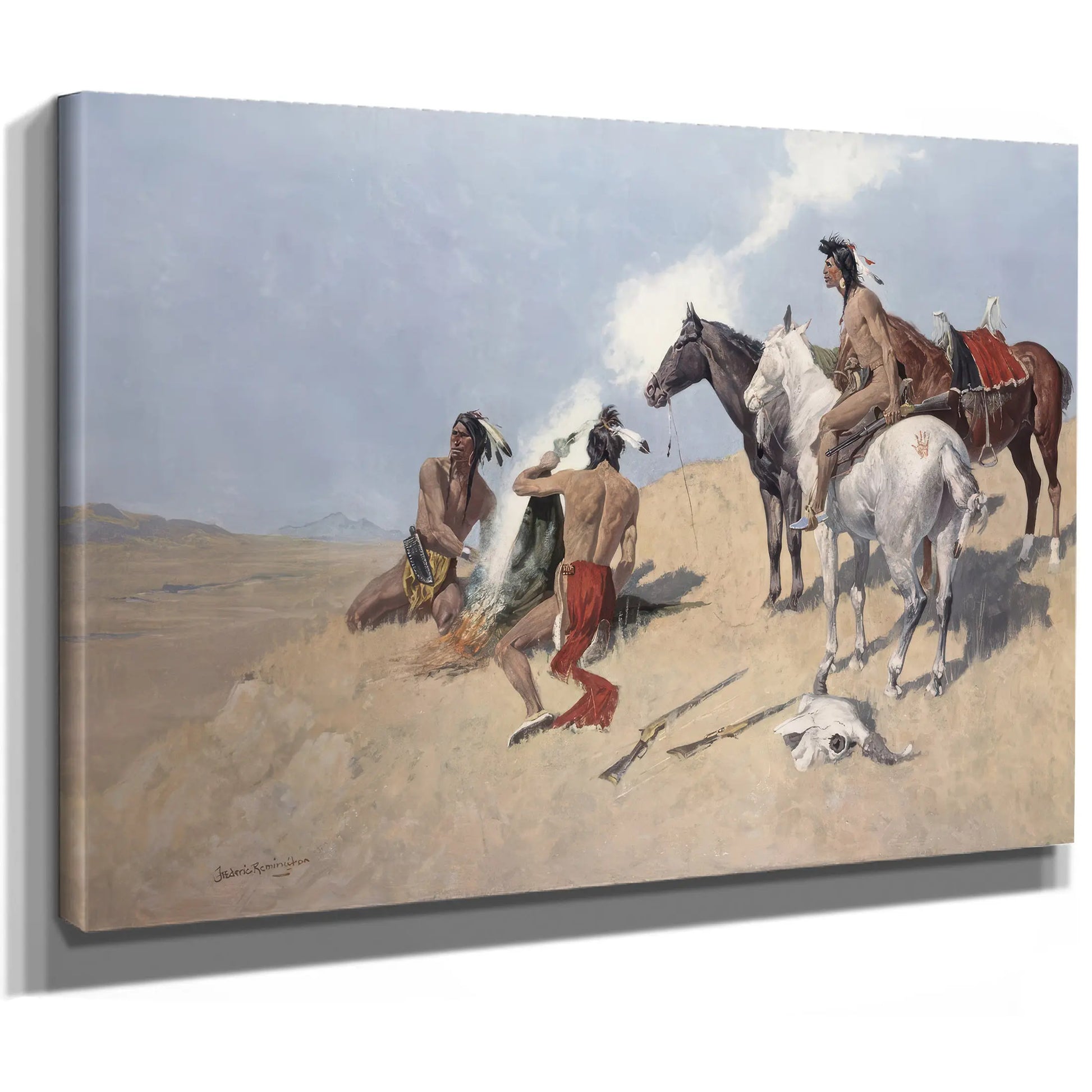 Frederic Remingtonthe Smoke Signal Pubc  by Frederic Remington