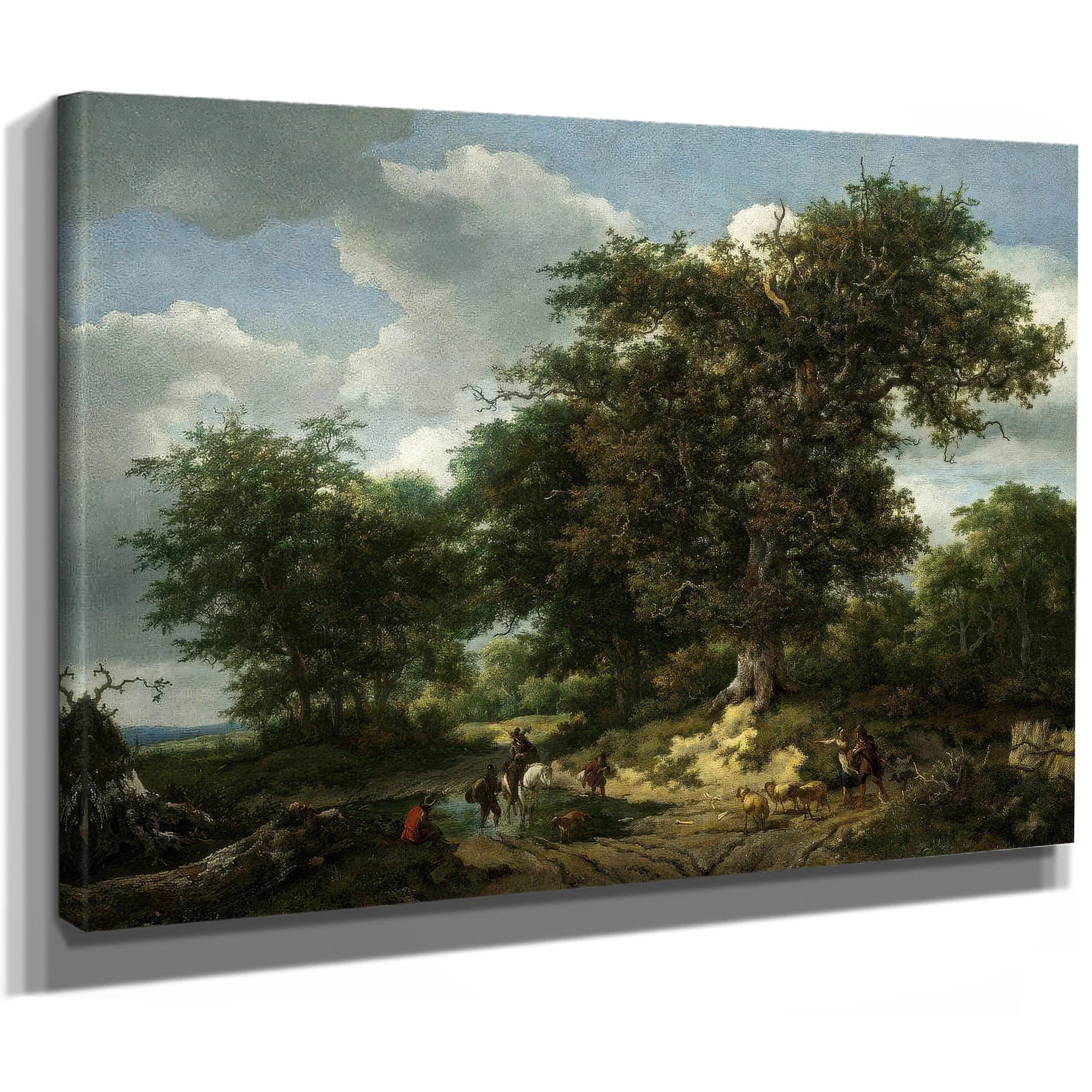 The Great Oak By Jacob Van Ruisdael Fine Art Print