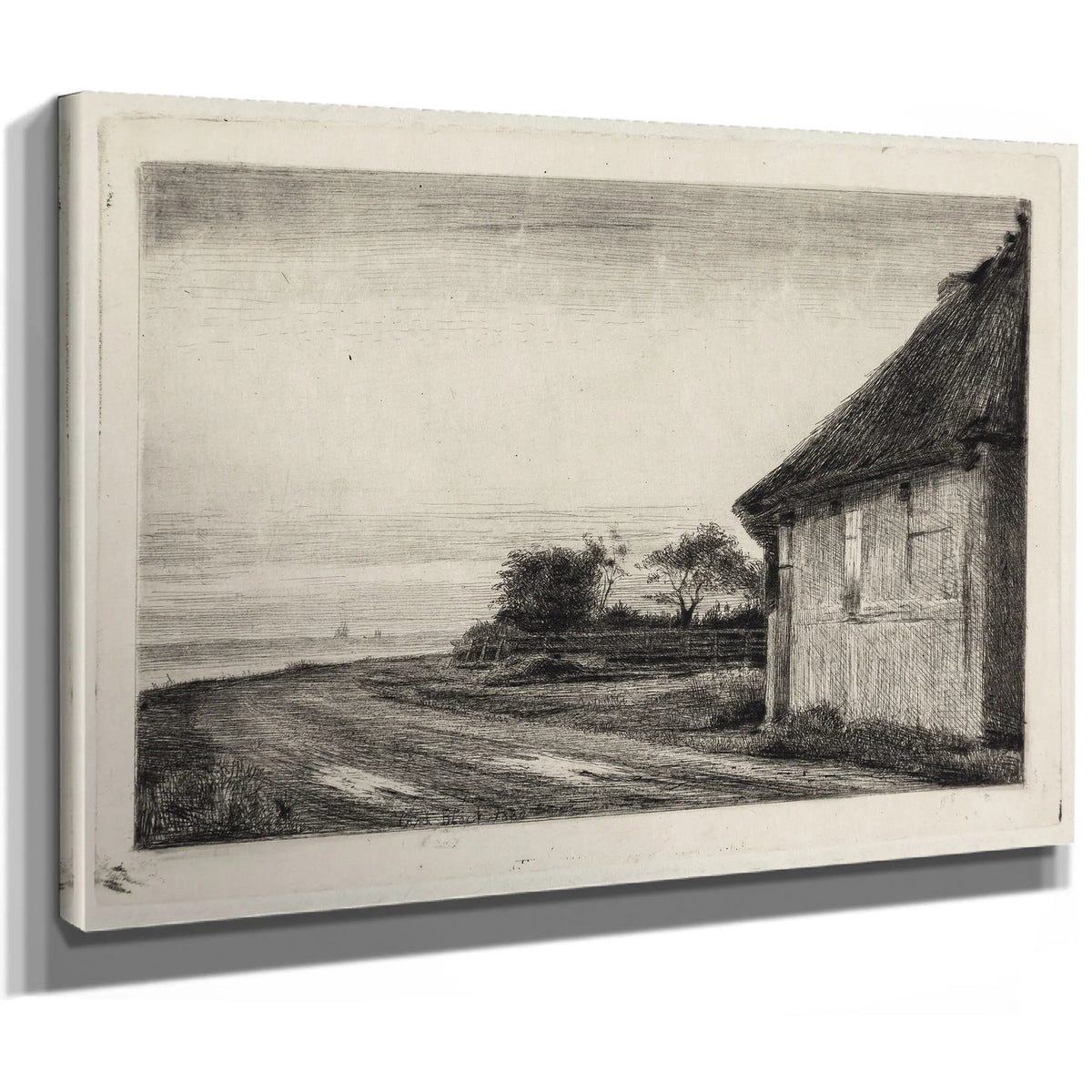 House And Garden By The Sea by Carl Bloch
