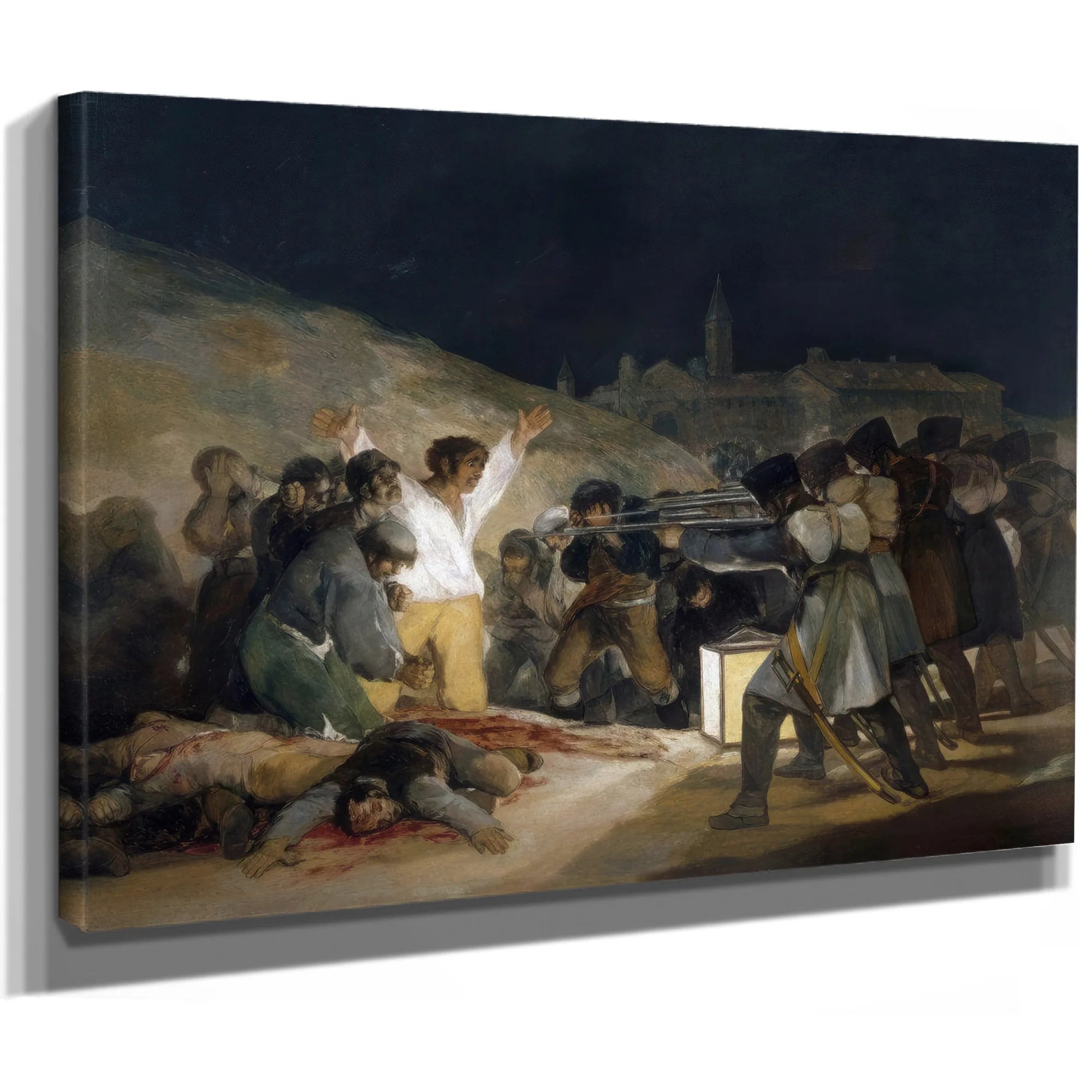 Executions On The Third Of May 1814 Romanticism 266X345Cm Museo Del Prado Madrid Spain By Francisco De Goya Fine Art Print