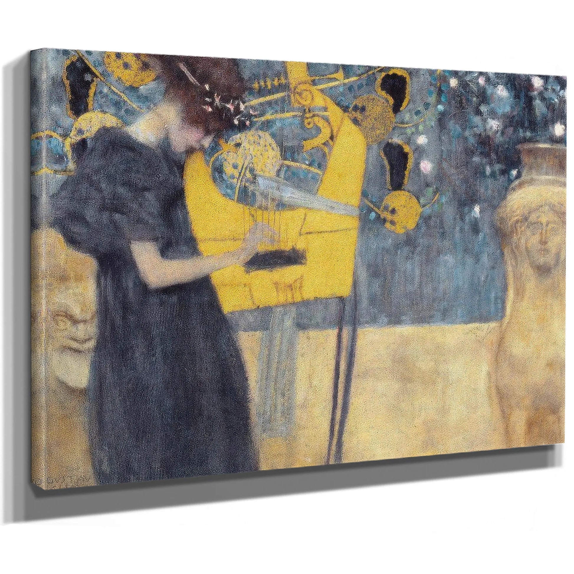 Music 1 1895 Allegory Neue Pinakothek By Gustav Klimt Fine Art Print