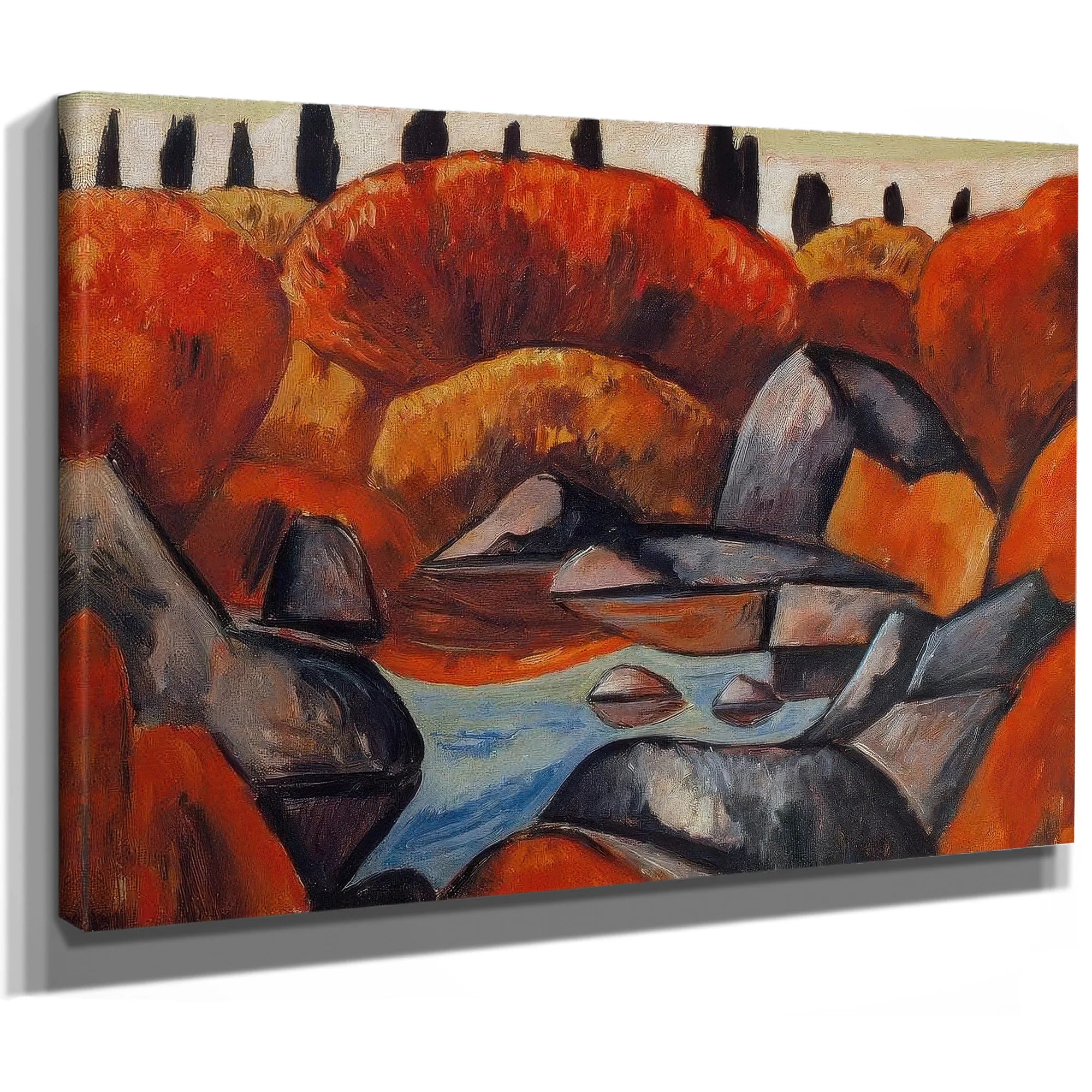 Flaming Pool Dogtown By Marsden Hartley Fine Art Print