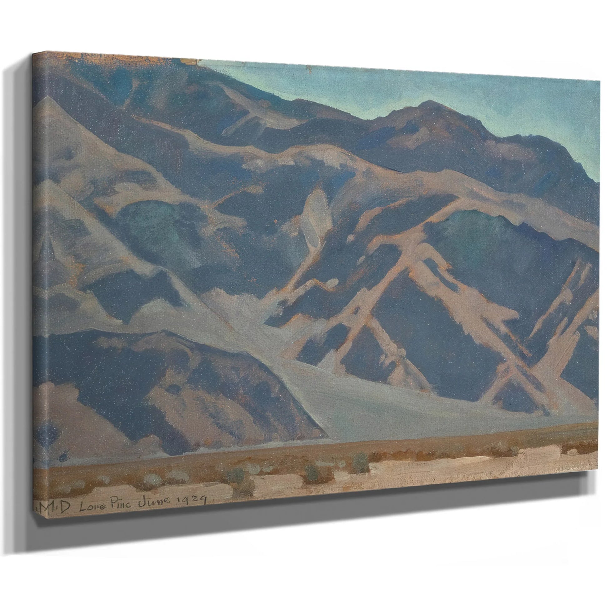 Inyo Mountains Morning Lone Pine By Maynard Dixon Fine Art Print