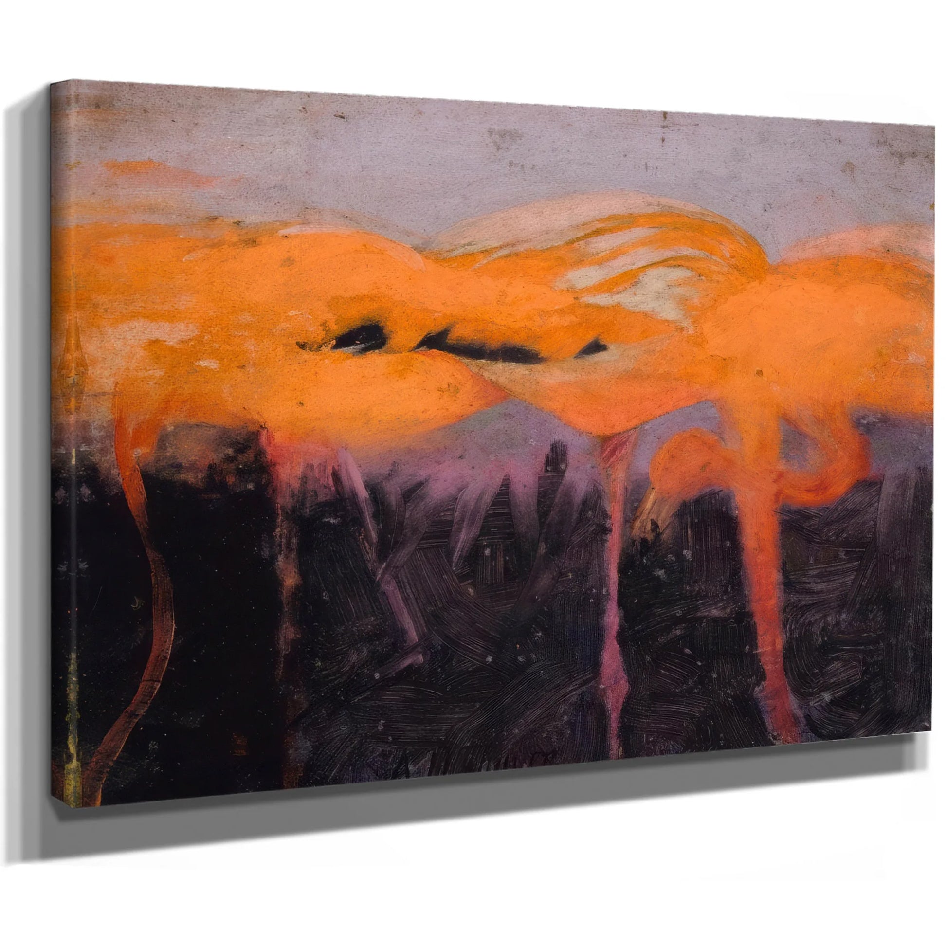 Red Flamingoes, Study For Book Concealing Coloration In The Animal Kingdom By Abbott Handerson Thayer Fine Art Print