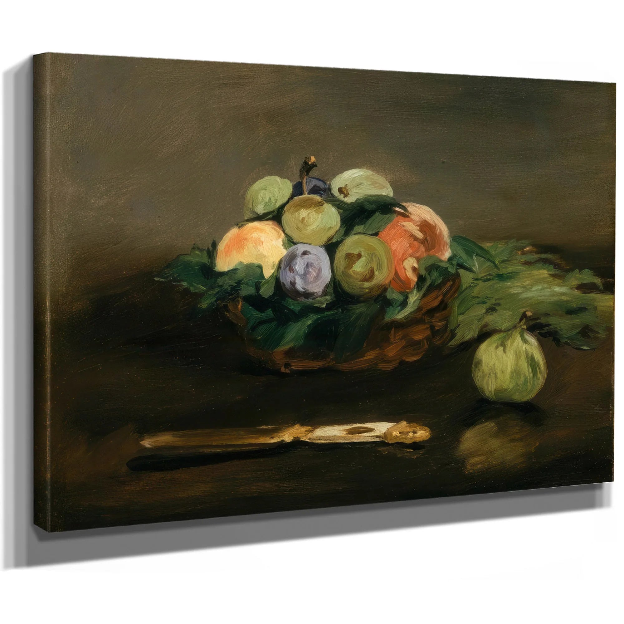 Basket Of Fruit By Edouard Manet Fine Art Print