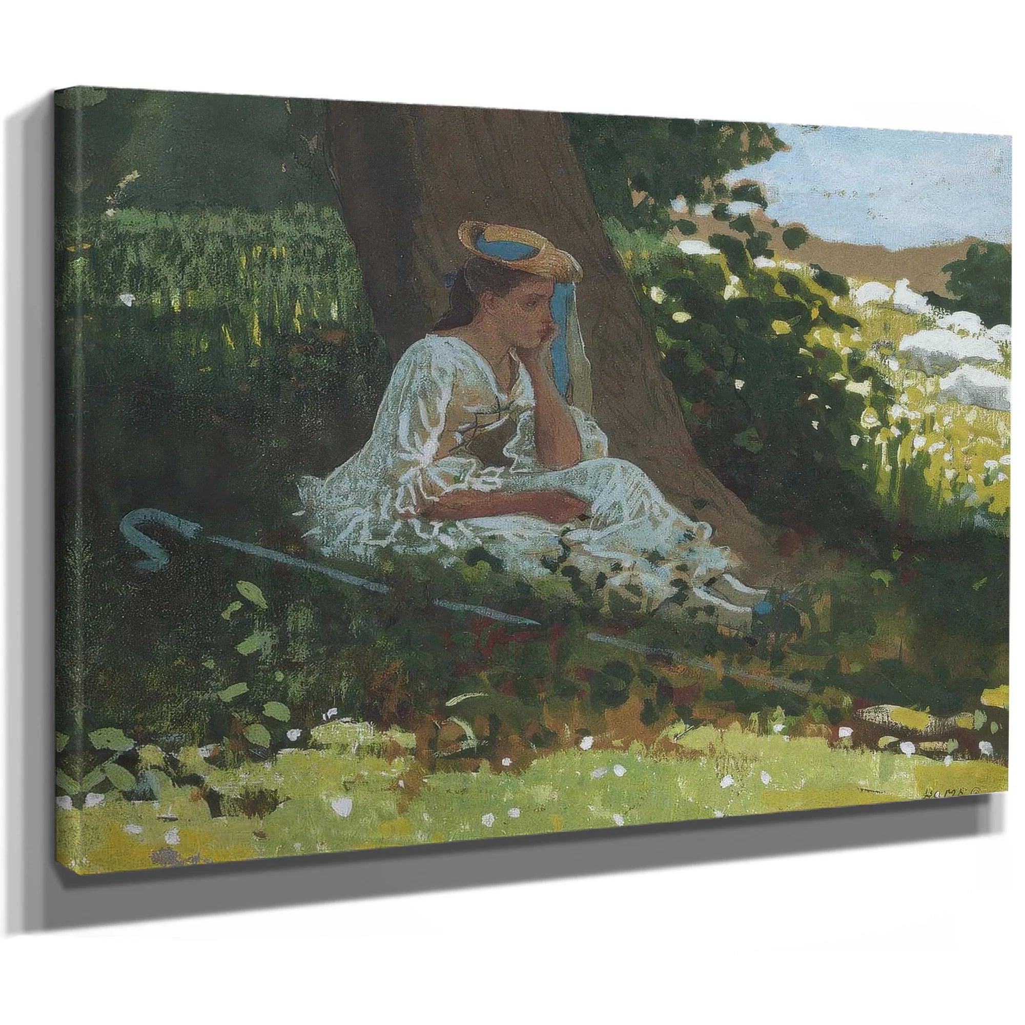 Bo Peep 1878 By Winslow Homer Fine Art Print
