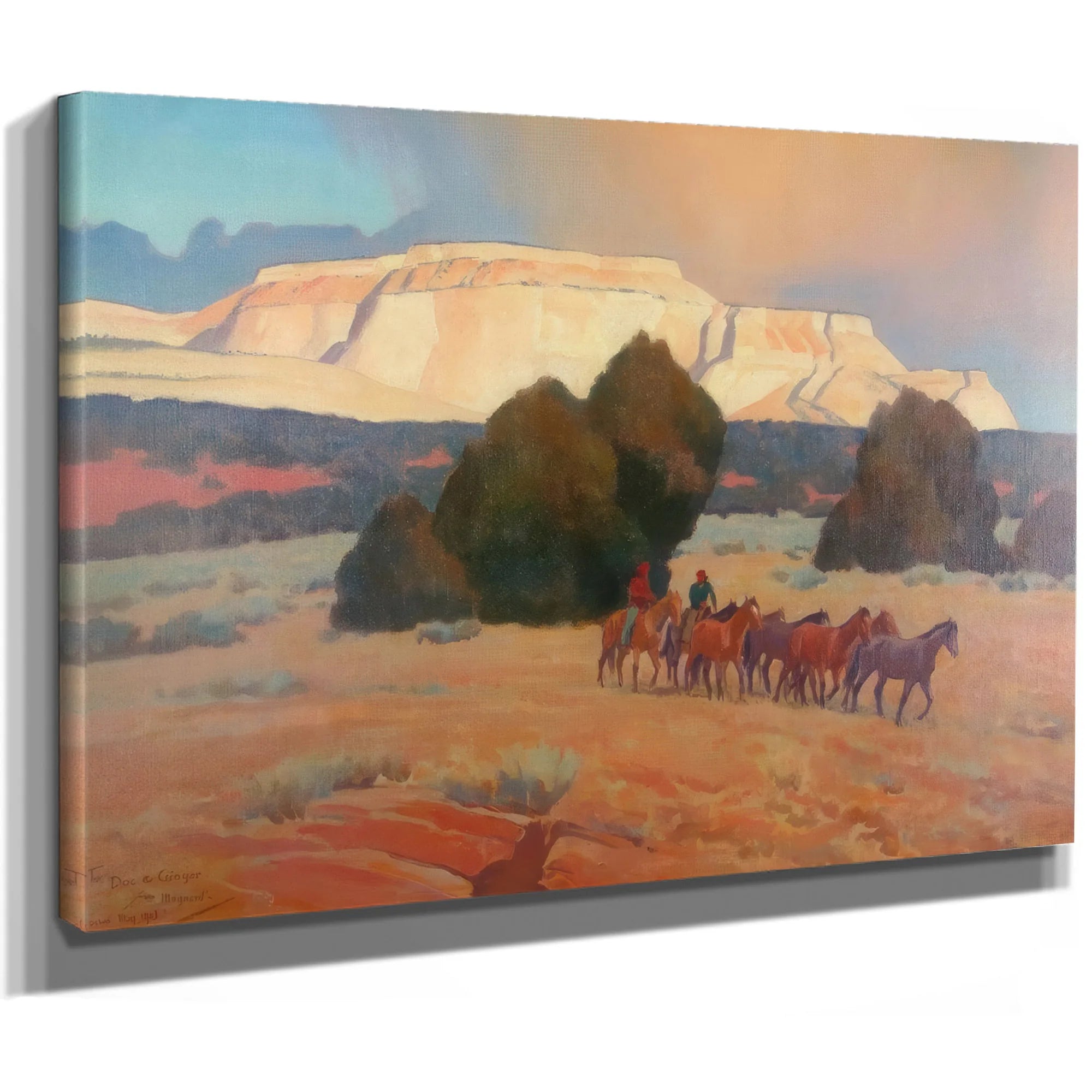 Land Of White Mesas By Maynard Dixon Fine Art Print