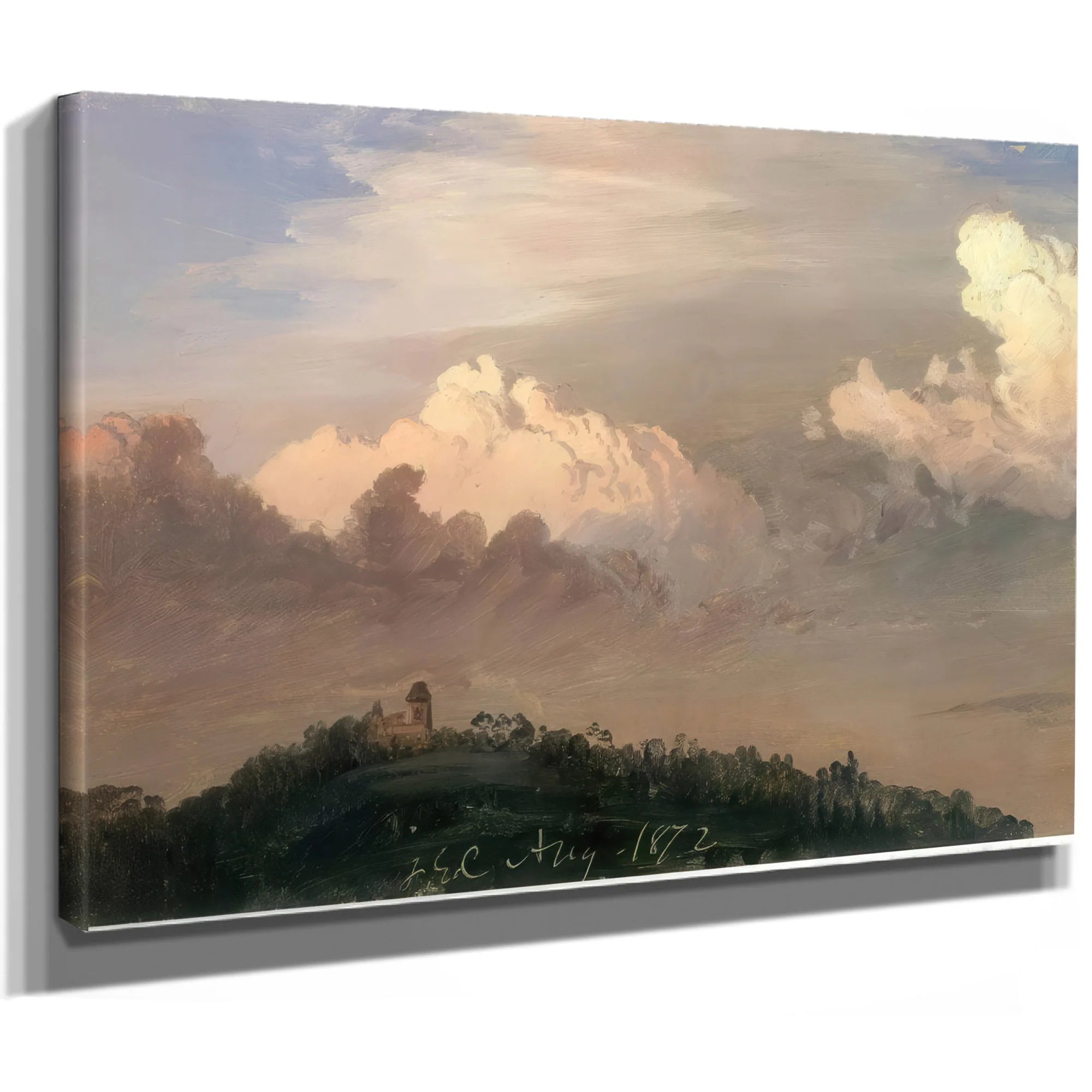 Clouds Over Olana By Frederic Edwin Church Fine Art Print