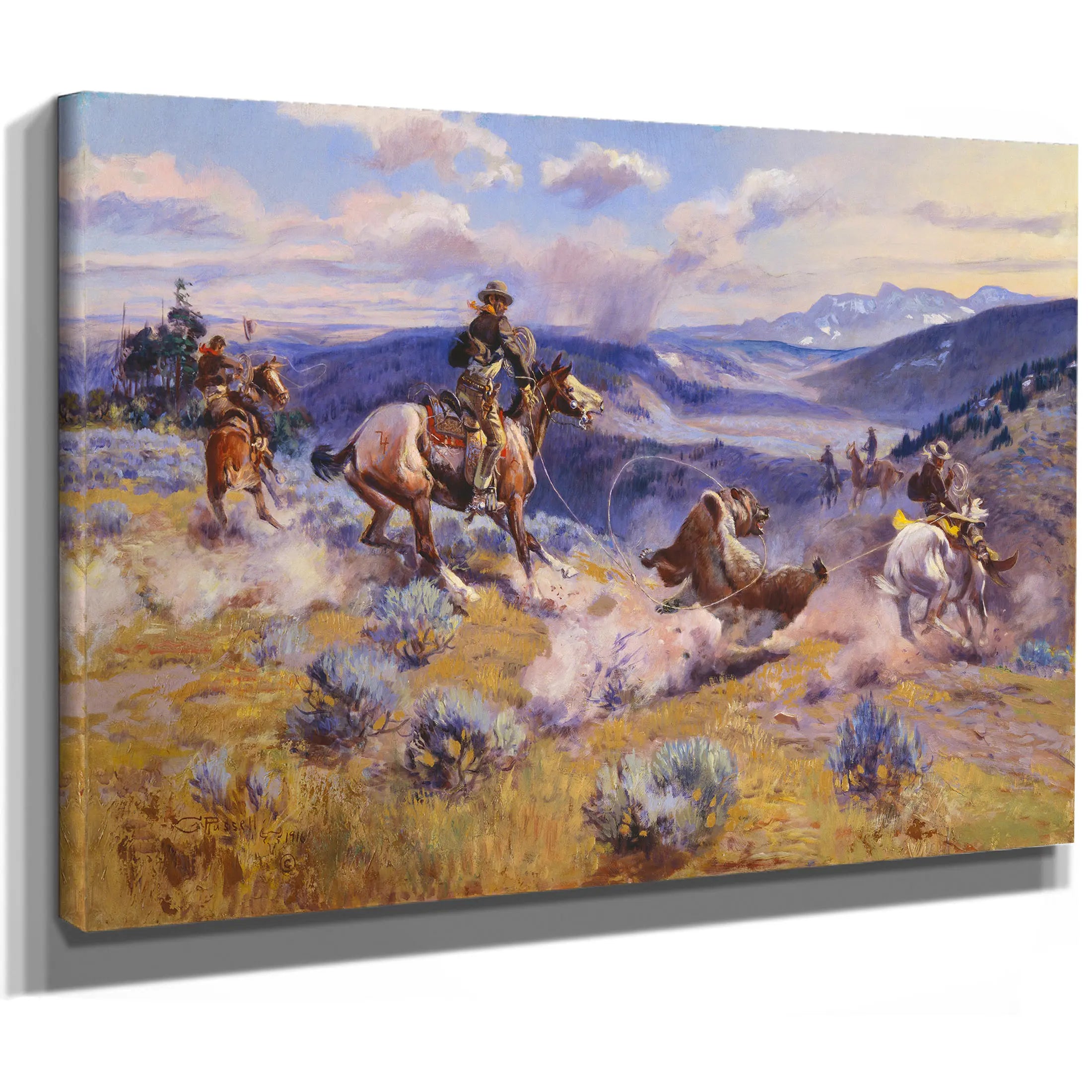 Loops And Swift Horses Are Surer Than Lead by Charles Marion Russell