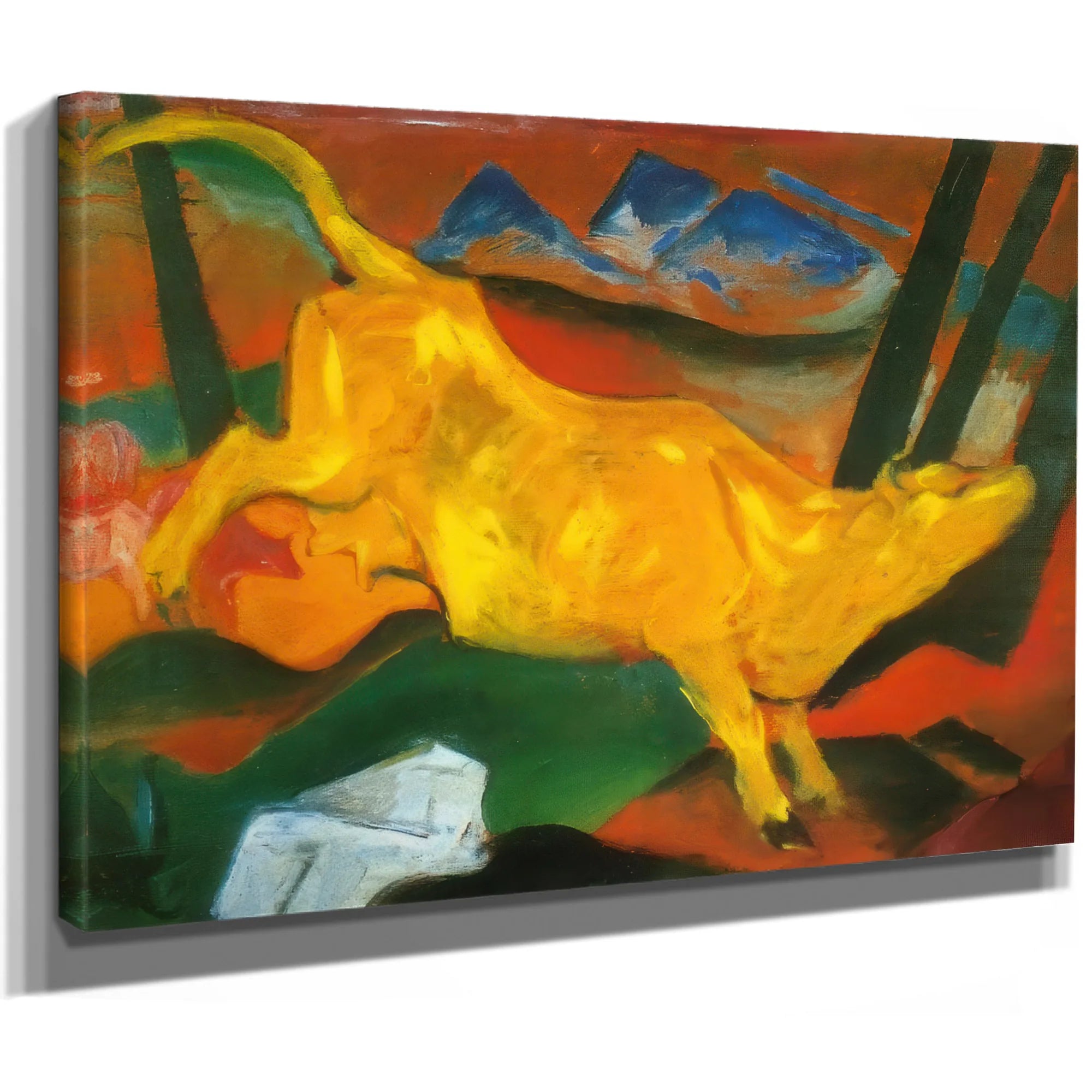 Yellow Cow By Franz Marc Fine Art Print