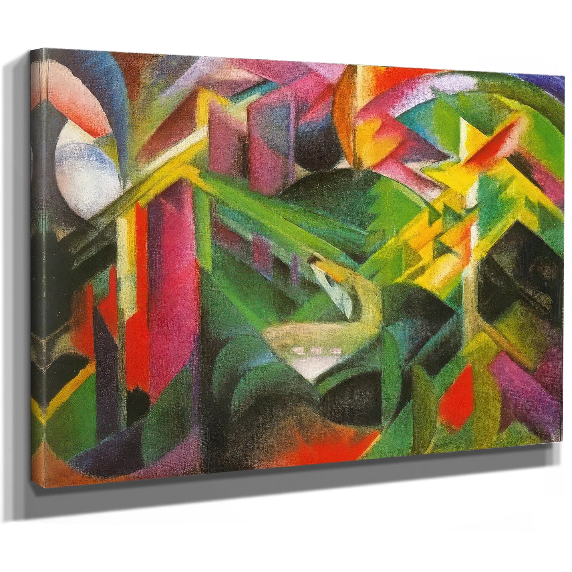 Deer In A Monastery Garden By Franz Marc Fine Art Print