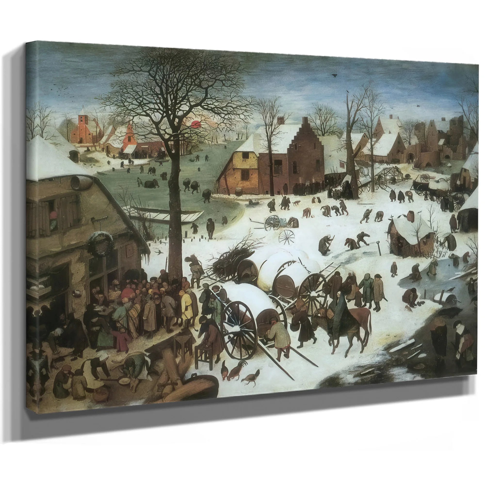 The Census At Bethlehem 1566 By Pieter Bruegel Fine Art Print