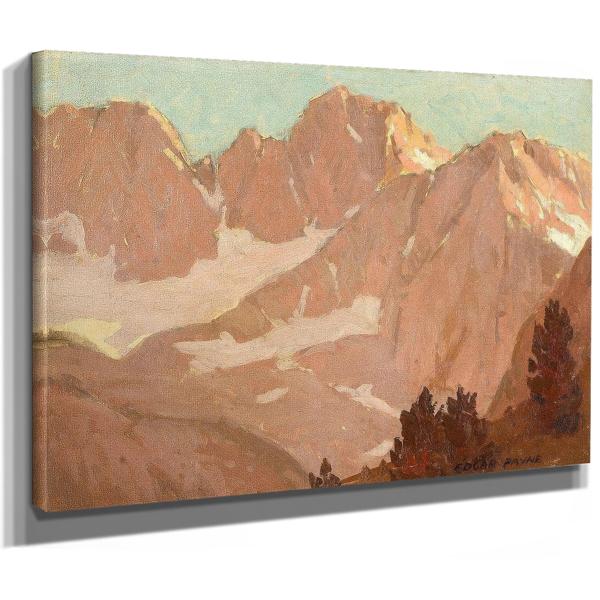Sierras At Dawn By Edgar Payne Fine Art Print