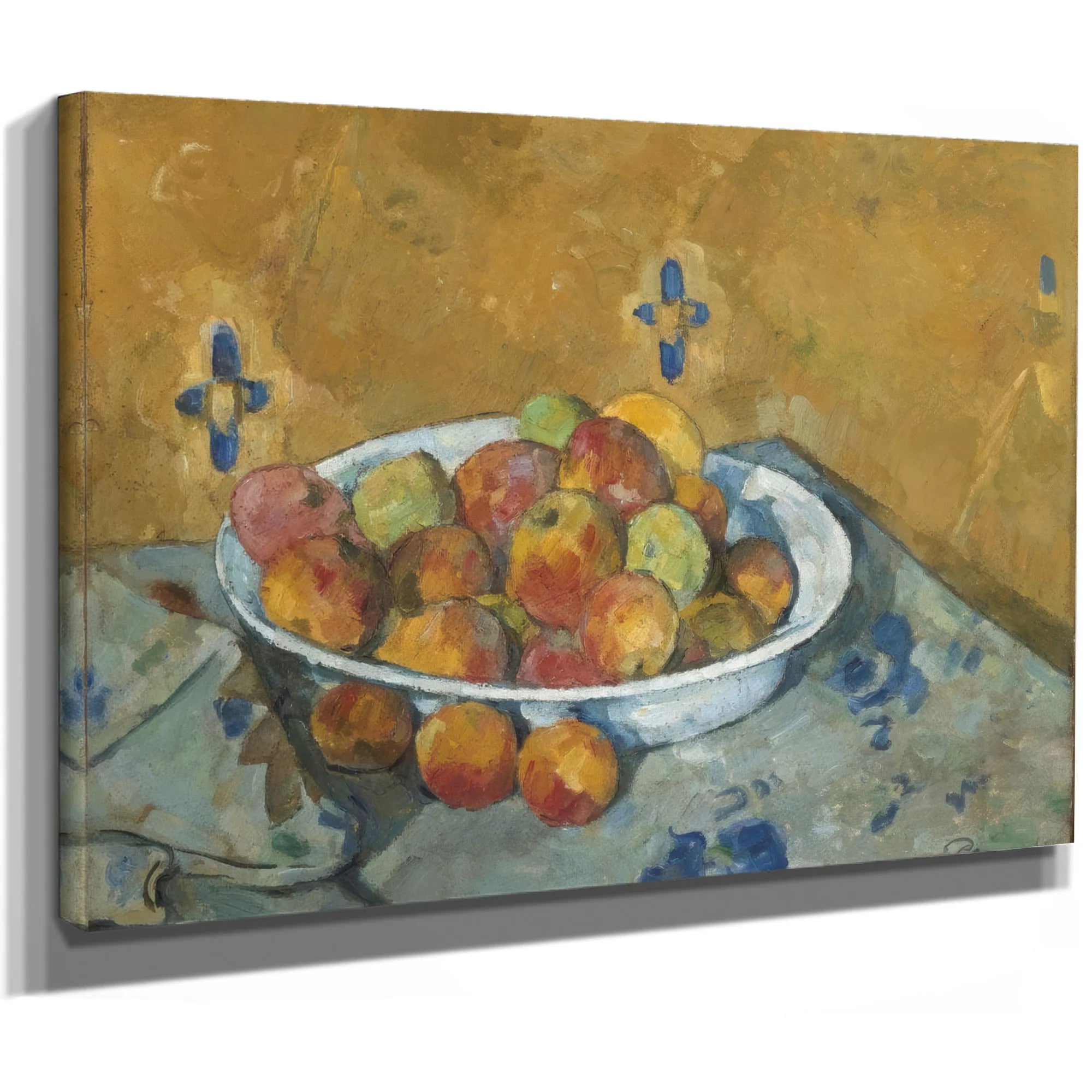 The Plate Of Apples By Paul Cezanne Fine Art Print