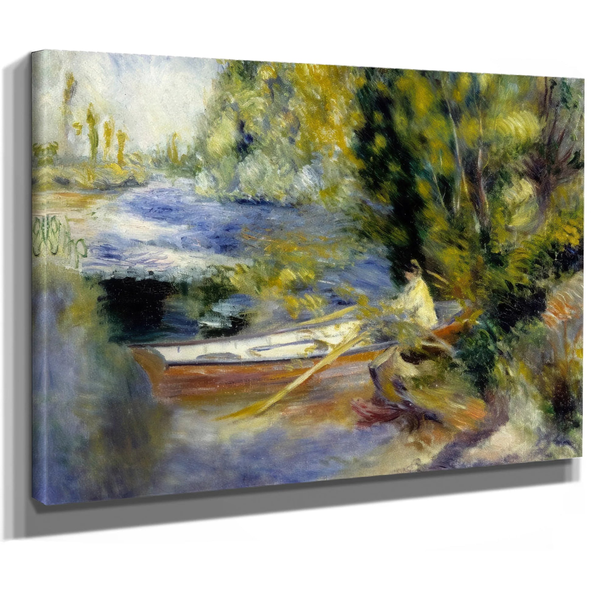 At The Water's Edge By Pierre August Renoir Fine Art Print