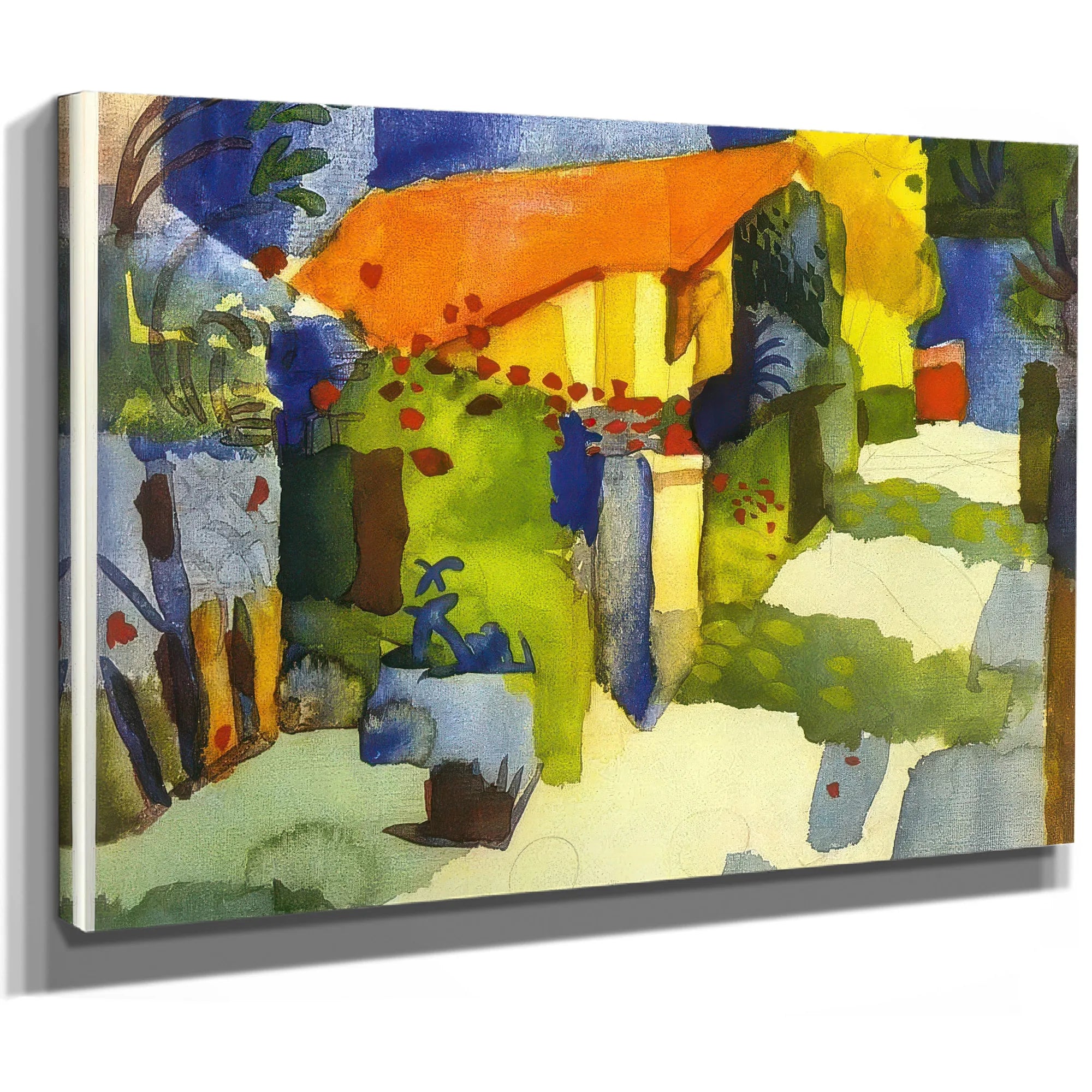 House In A Garden By August Macke Fine Art Print