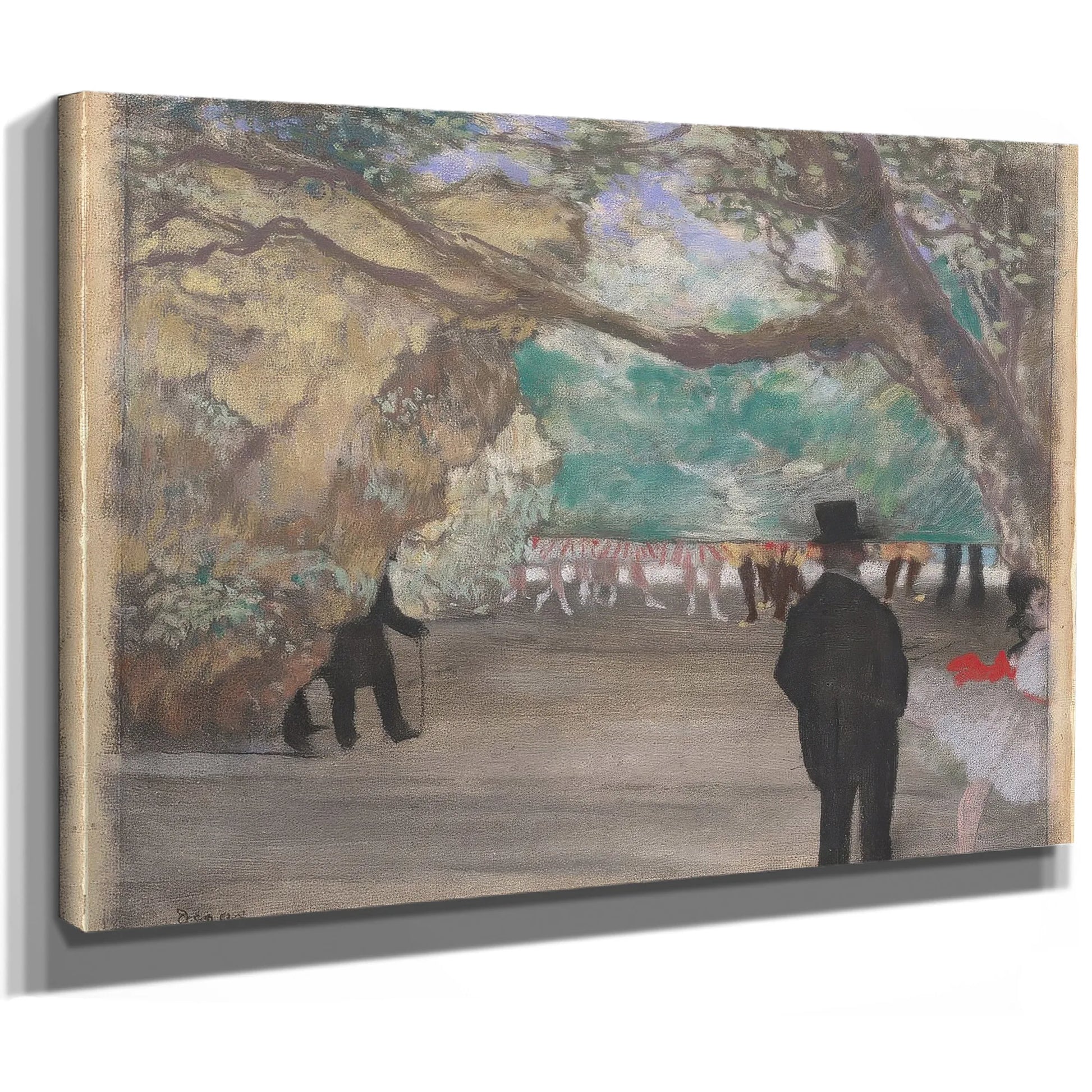 The Curtain By Edgar Degas Fine Art Print