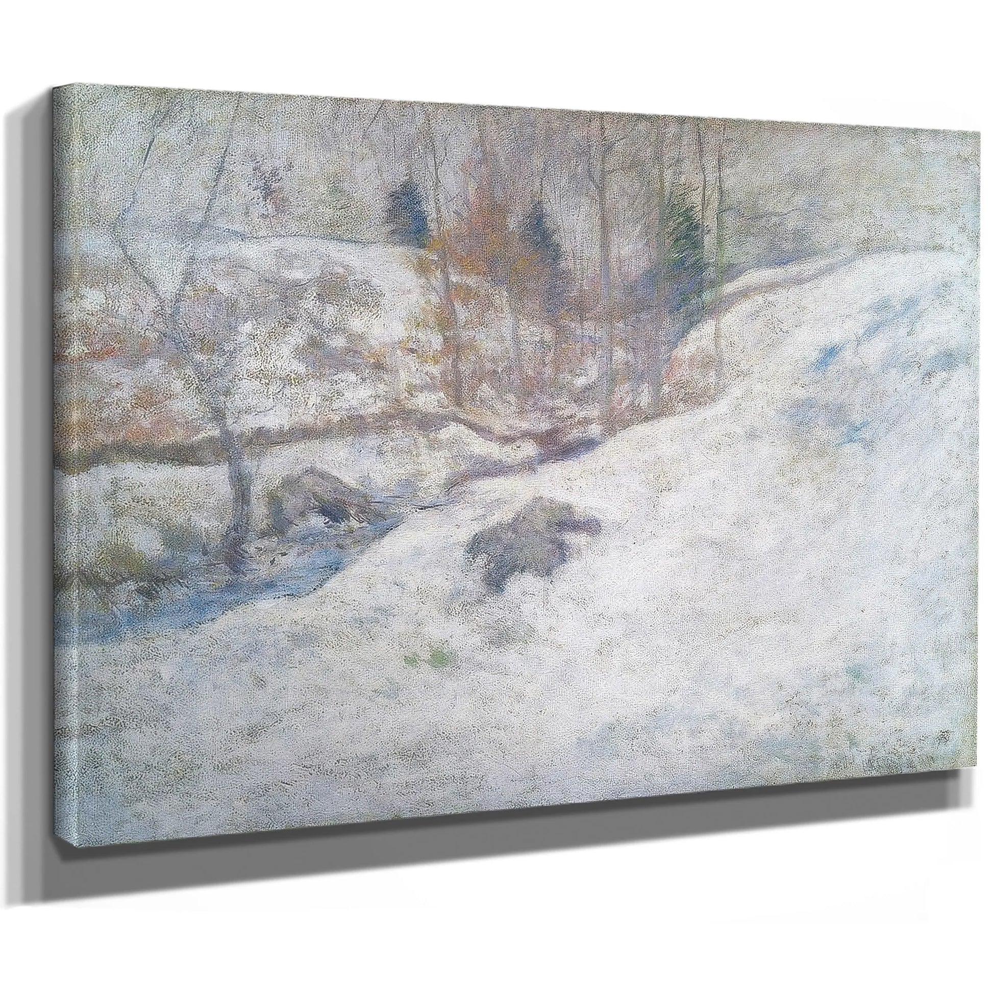 Brook In Winter By John Henry Twachtman Fine Art Print