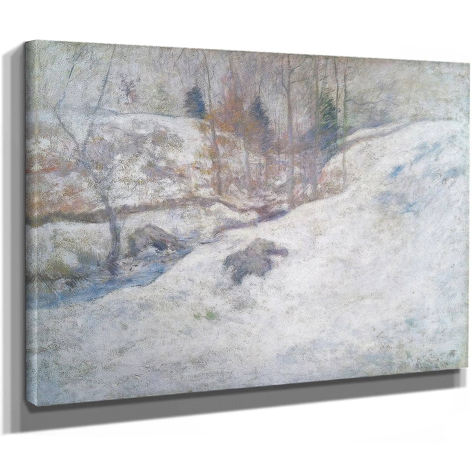 Brook In Winter By John Henry Twachtman Fine Art Print