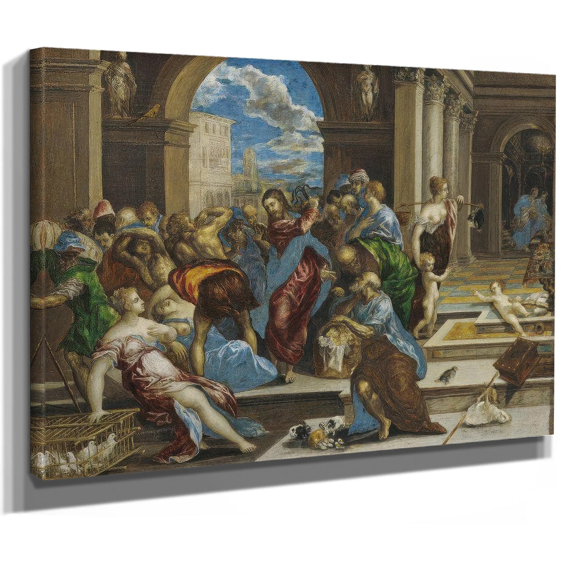 Christ Cleansing The Temple By El Greco Fine Art Print
