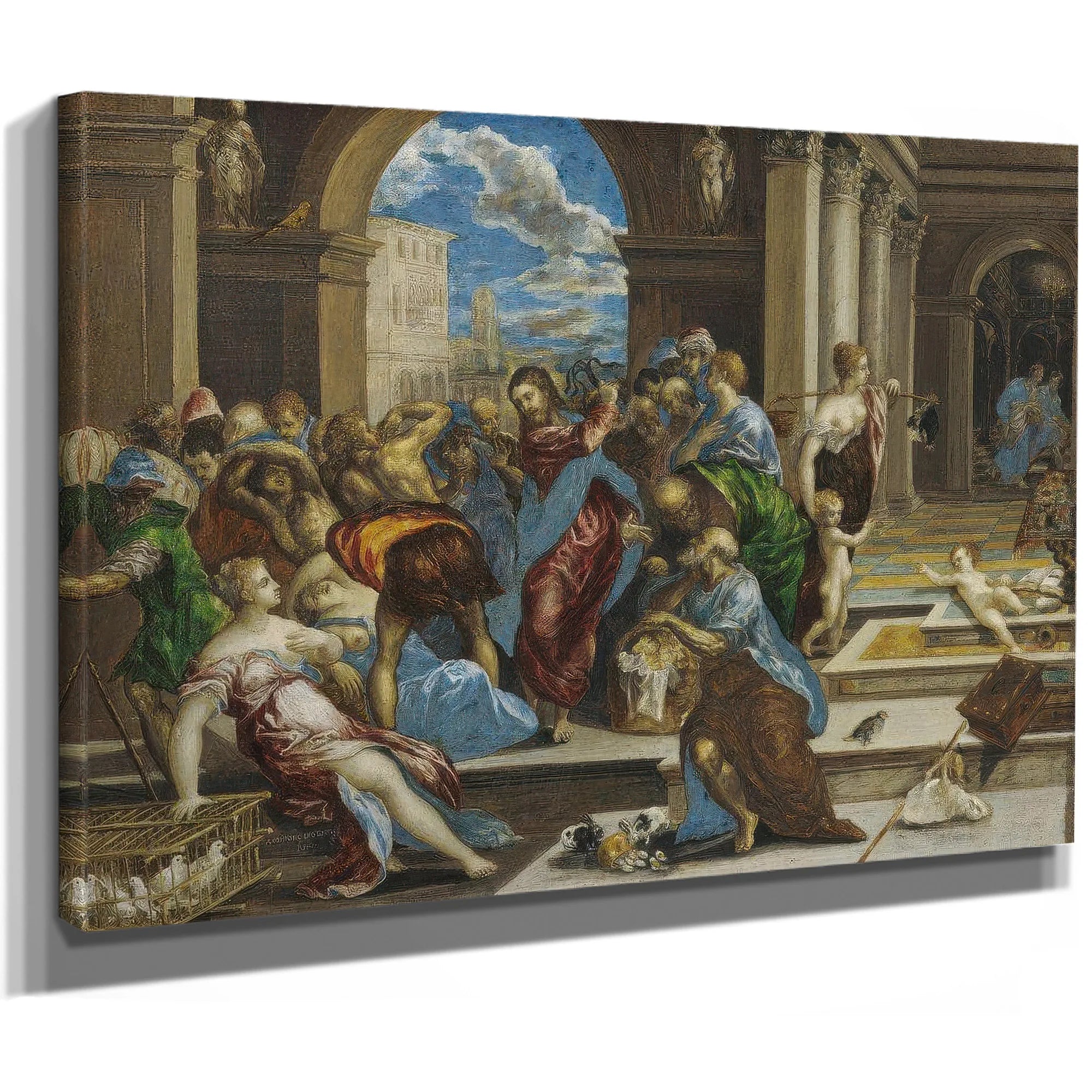 Christ Cleansing The Temple By El Greco Fine Art Print