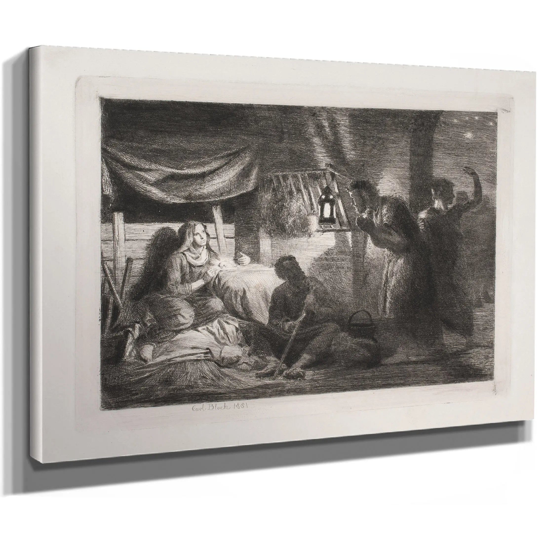The Worship Of The Shepherds 2 by Carl Bloch