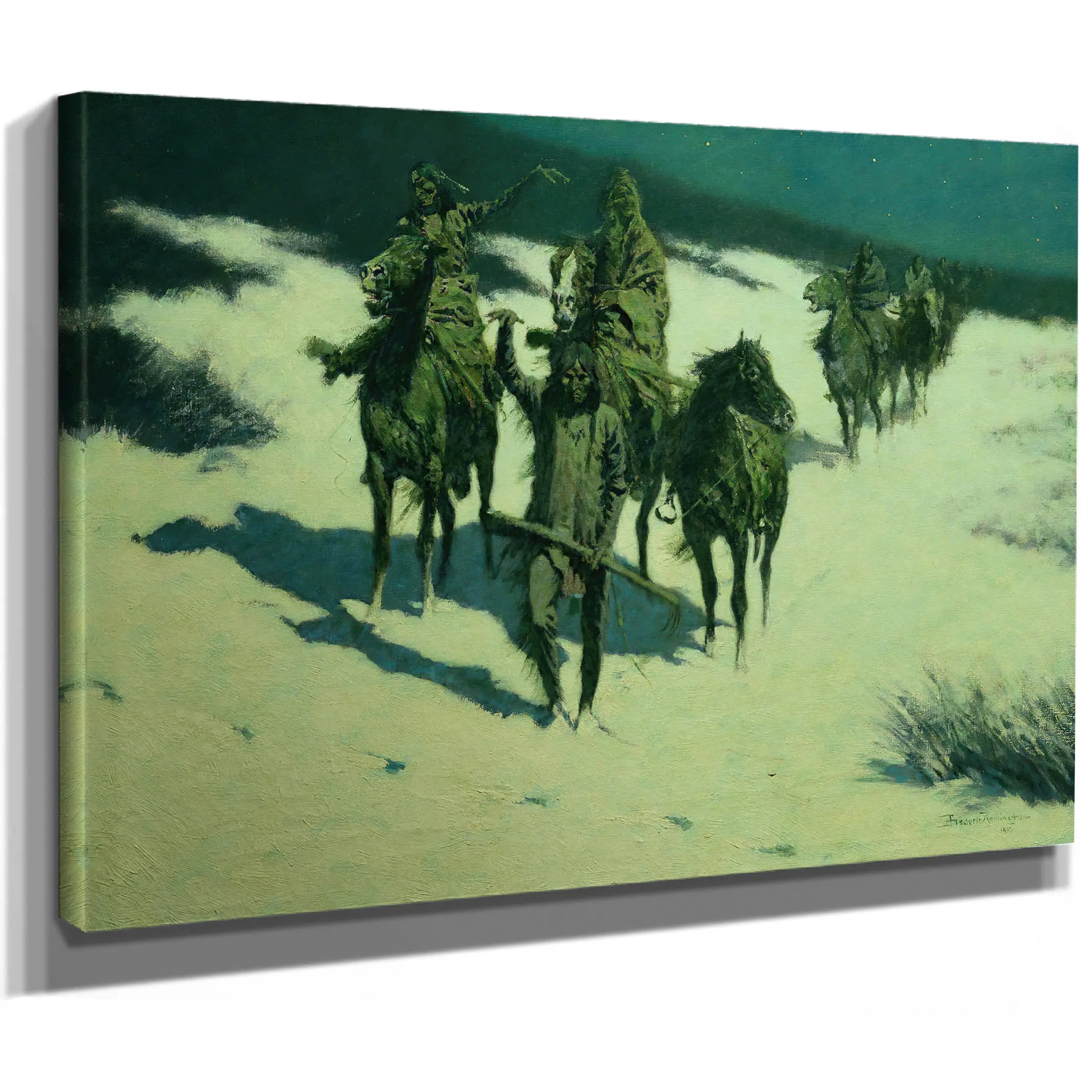 The Trail Of The Shod Horse by Frederic Remington