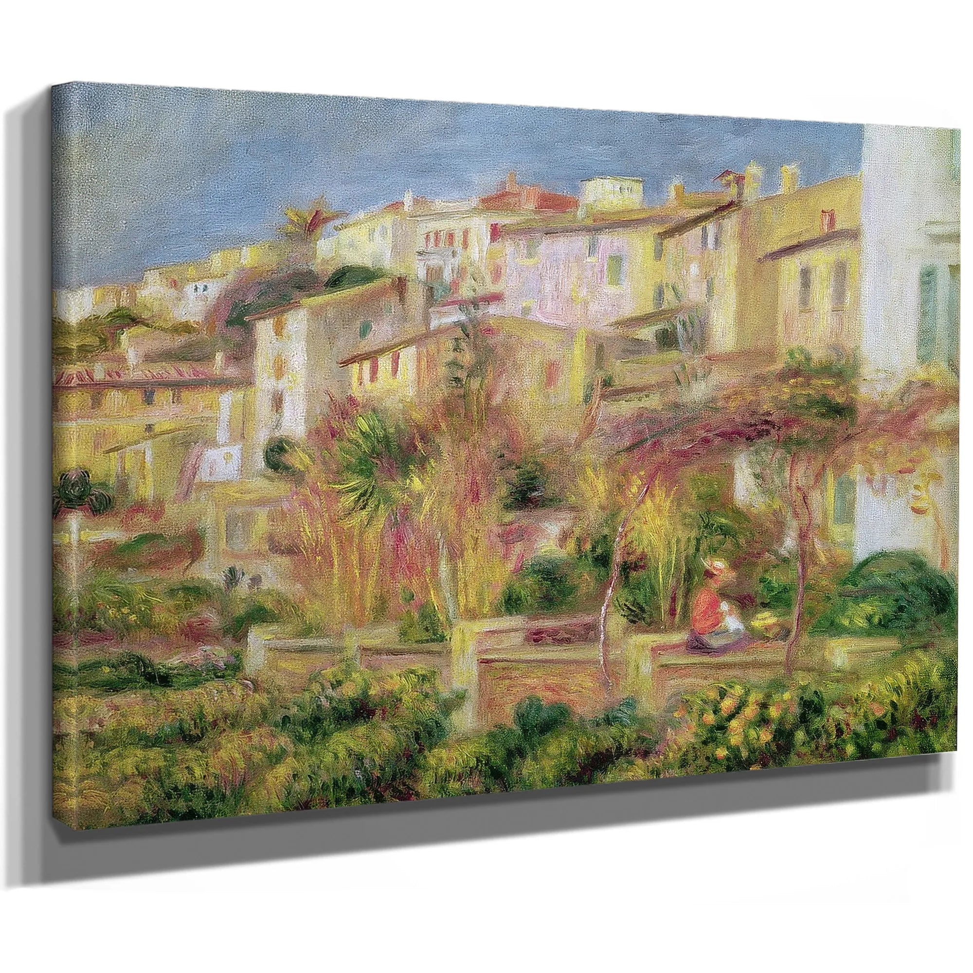 Terrace In Cagnes By Pierre Auguste Renoir Fine Art Print